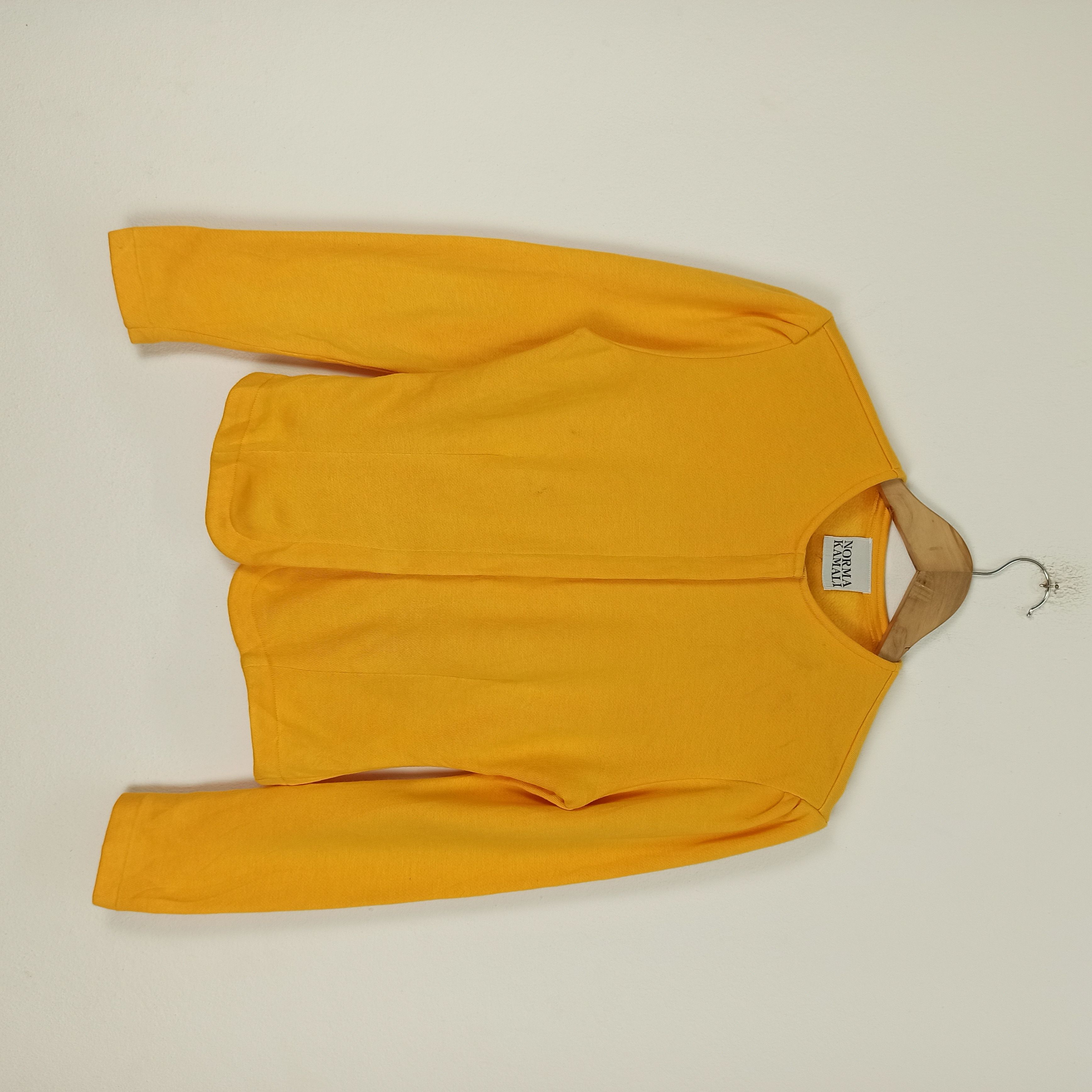 image of Norma Kamali Cardigan Sweater in Yellow, Women's (Size Medium)