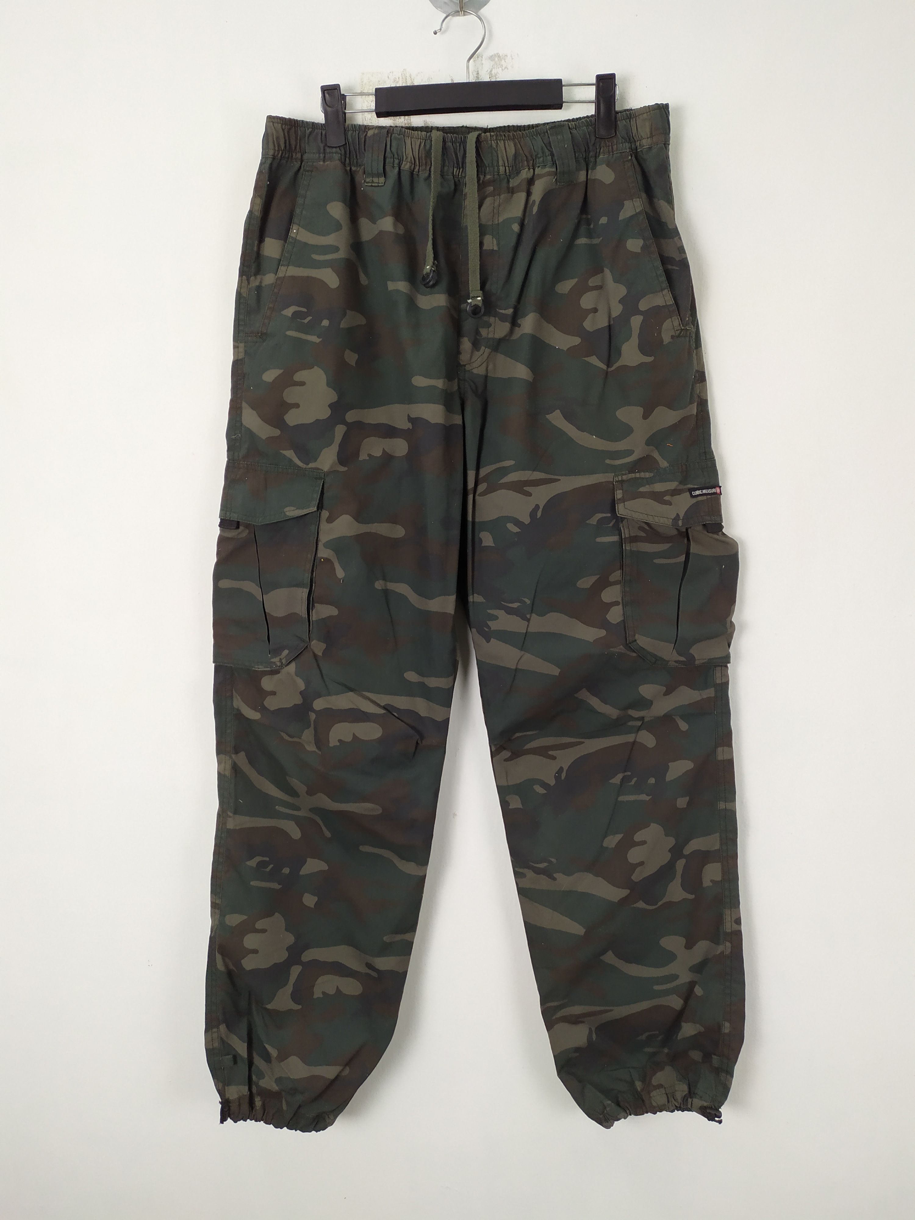 Japanese Brand CUBIC MEASURE SPRING WAIST CARGO PANTS Size US 31 - 1 Thumbnail