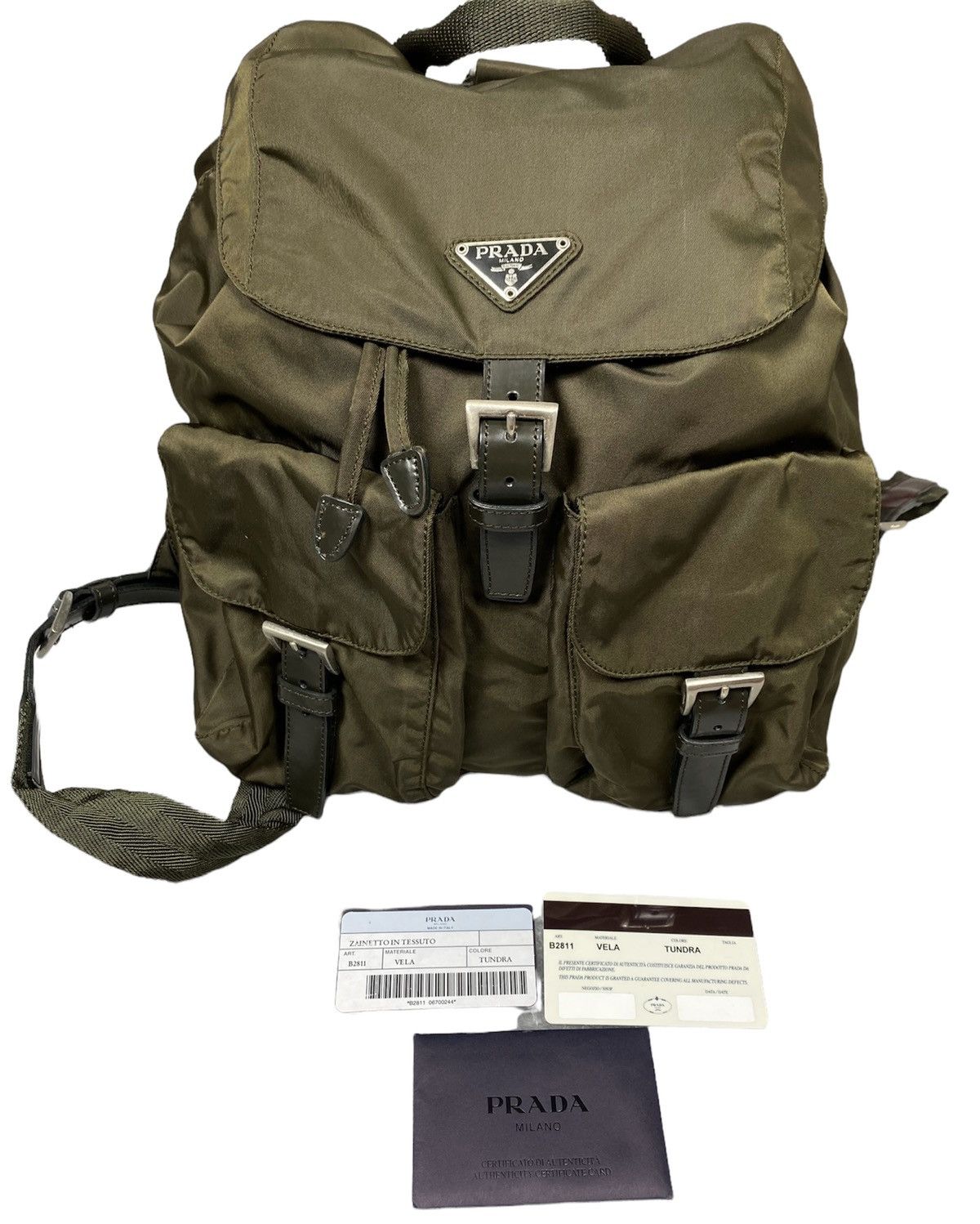 Prada Prada Vela Bagpack Size ONE SIZE - 1 Thumbnail
