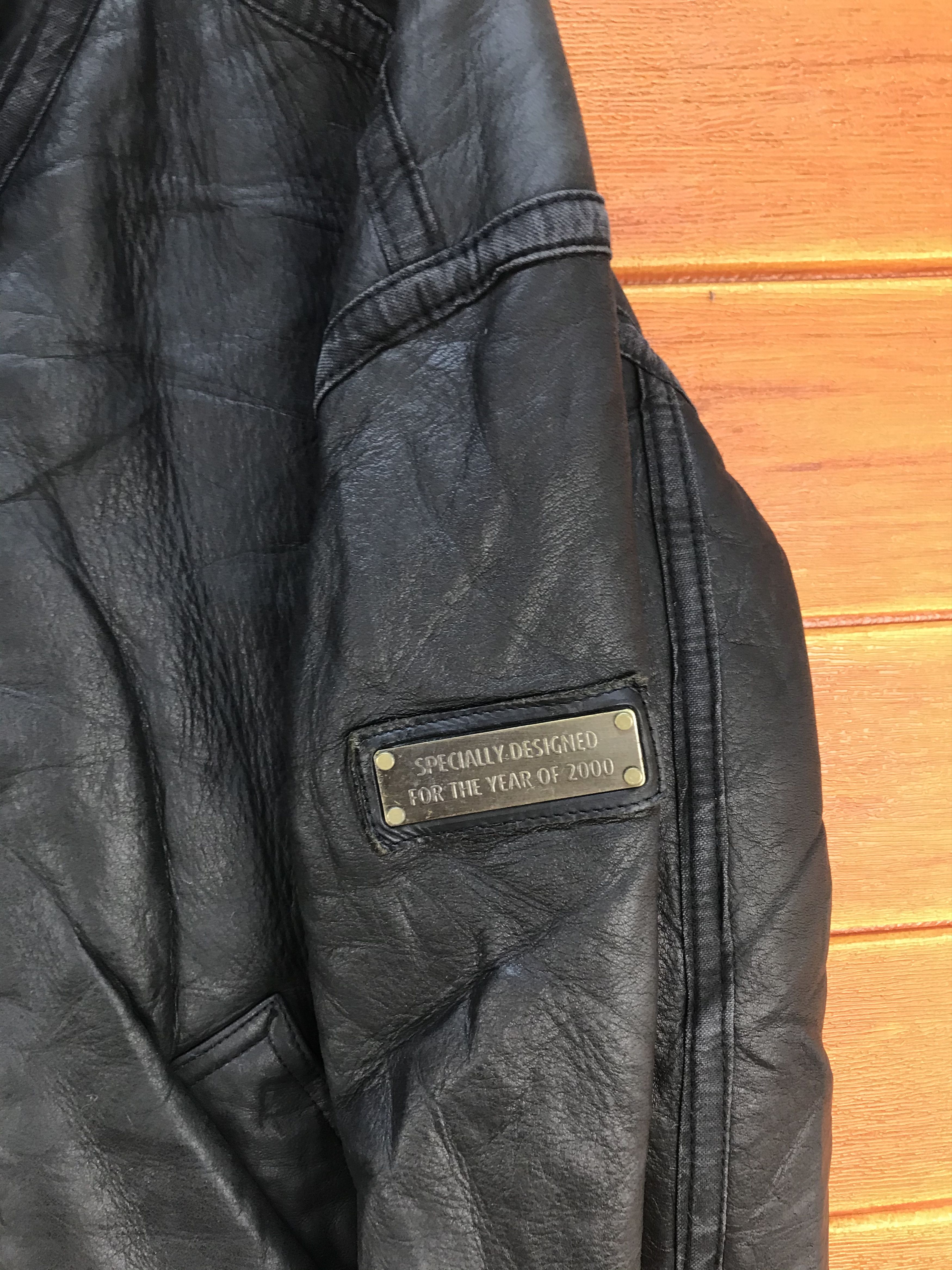 Genuine Leather Vintage SUNTORY COFFEE BOSS B3 Sherpa Leather Jacket Size US M / EU 48-50 / 2 - 12 Thumbnail