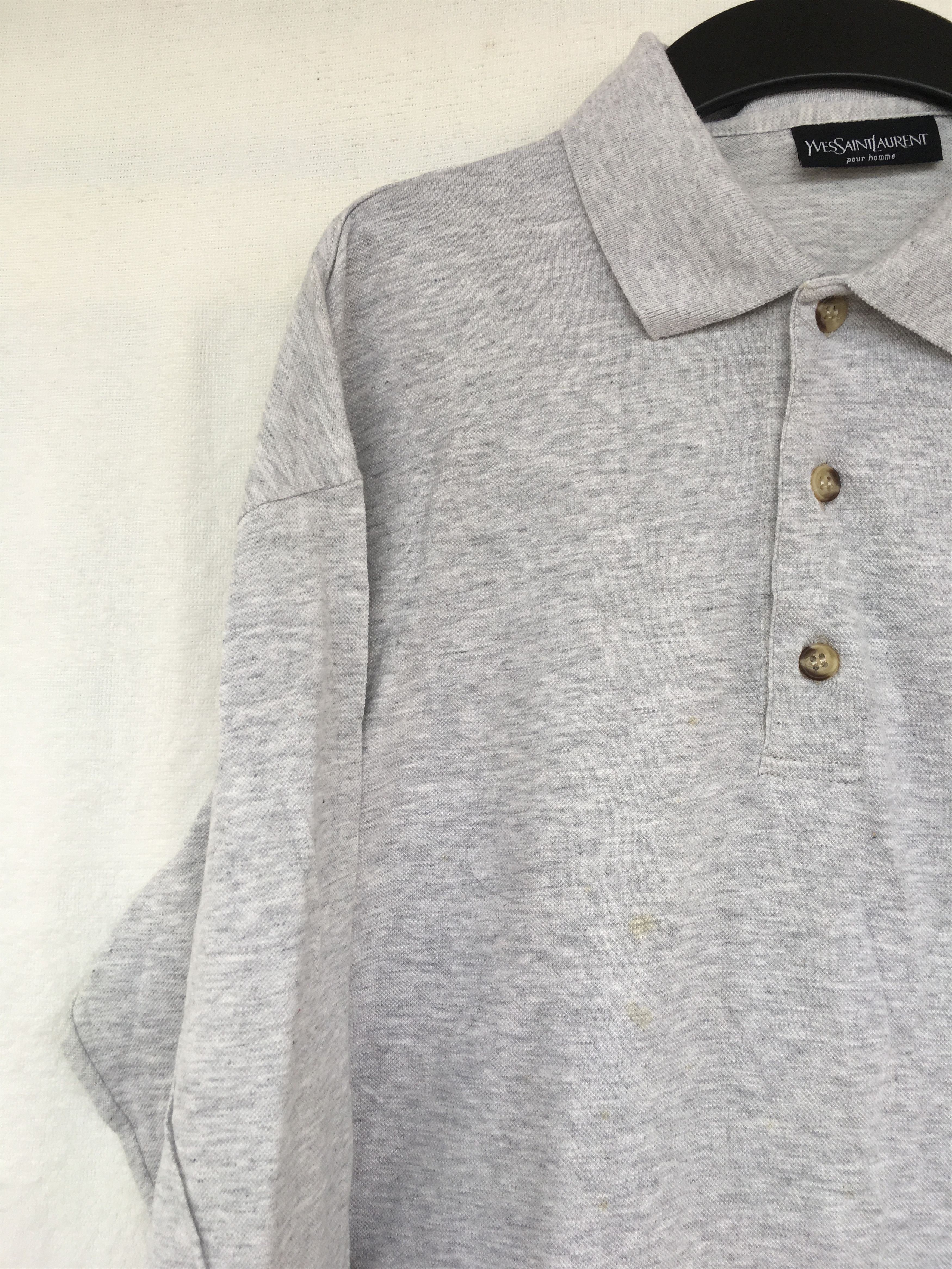 Vintage longsleeve grey polo Size US M / EU 48-50 / 2 - 5 Thumbnail