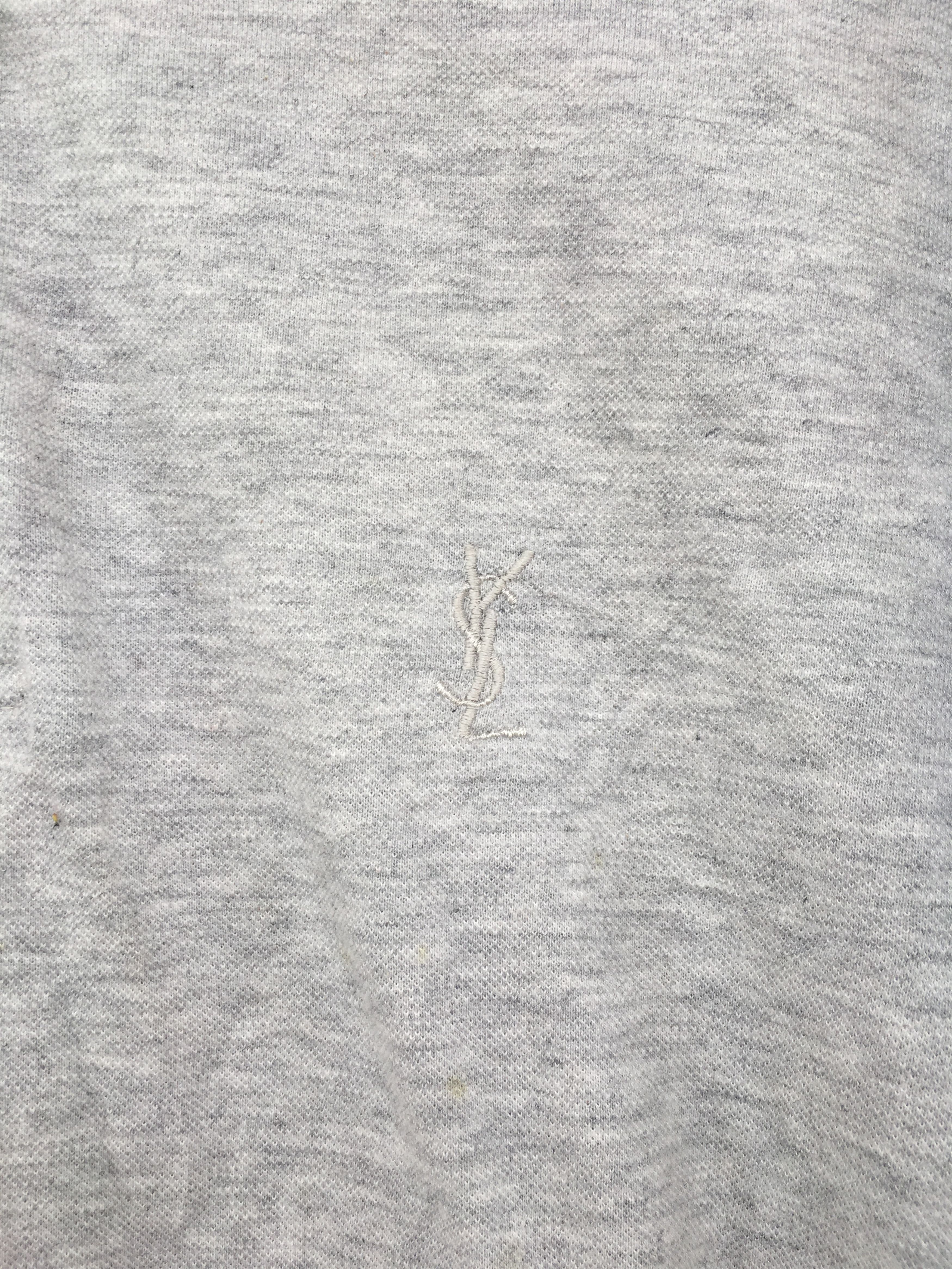 Vintage longsleeve grey polo Size US M / EU 48-50 / 2 - 2 Thumbnail
