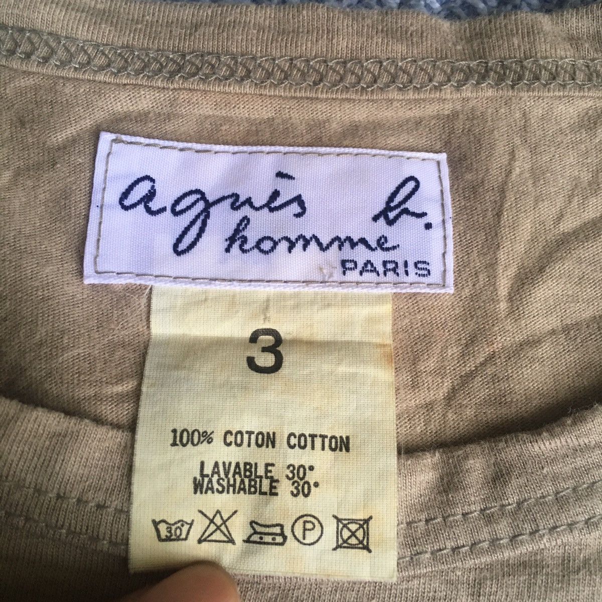 agnes b. vintage agnes b plain tee Size US M / EU 48-50 / 2 - 2 Thumbnail