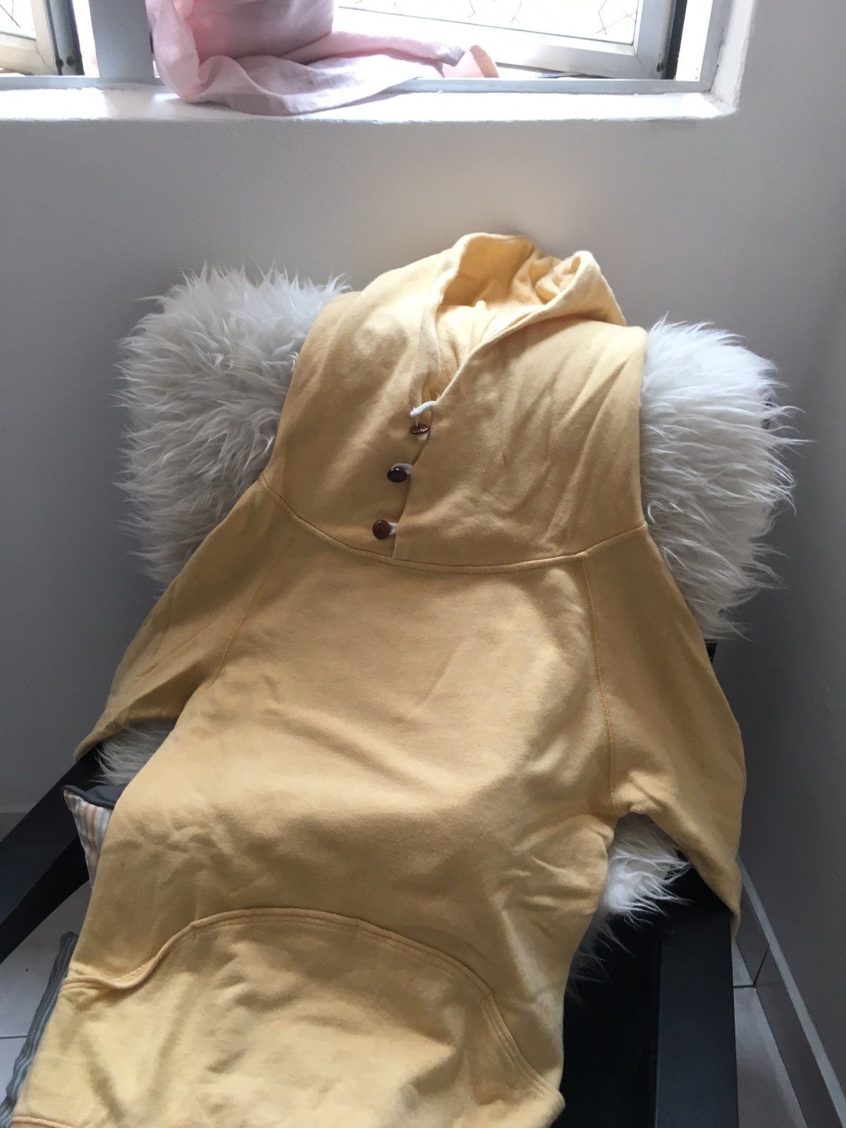 image of Go Slow Caravan Yellow Hoodie, Men's (Size Medium)