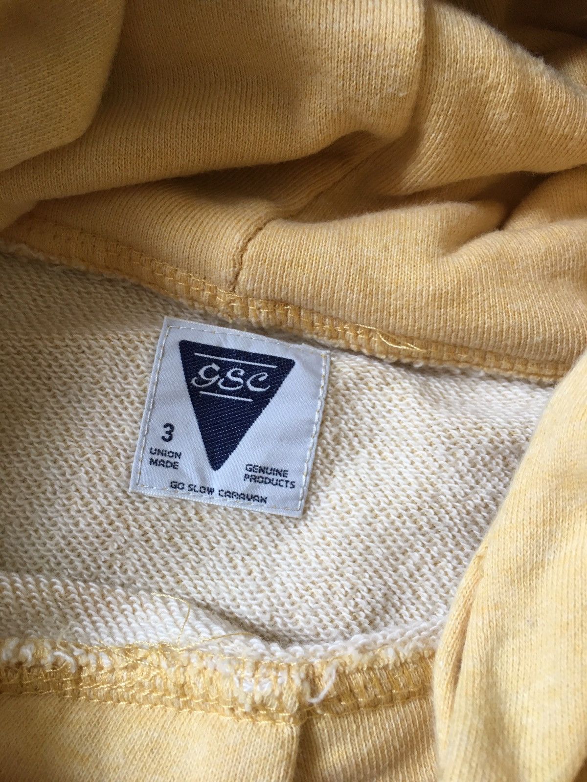 go slow caravan yellow hoodie Size US M / EU 48-50 / 2 - 7 Thumbnail