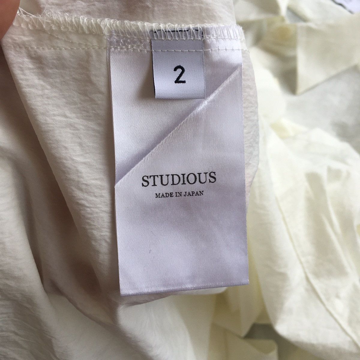 STUDIOUS plain cream shirt Size US M / EU 48-50 / 2 - 5 Thumbnail