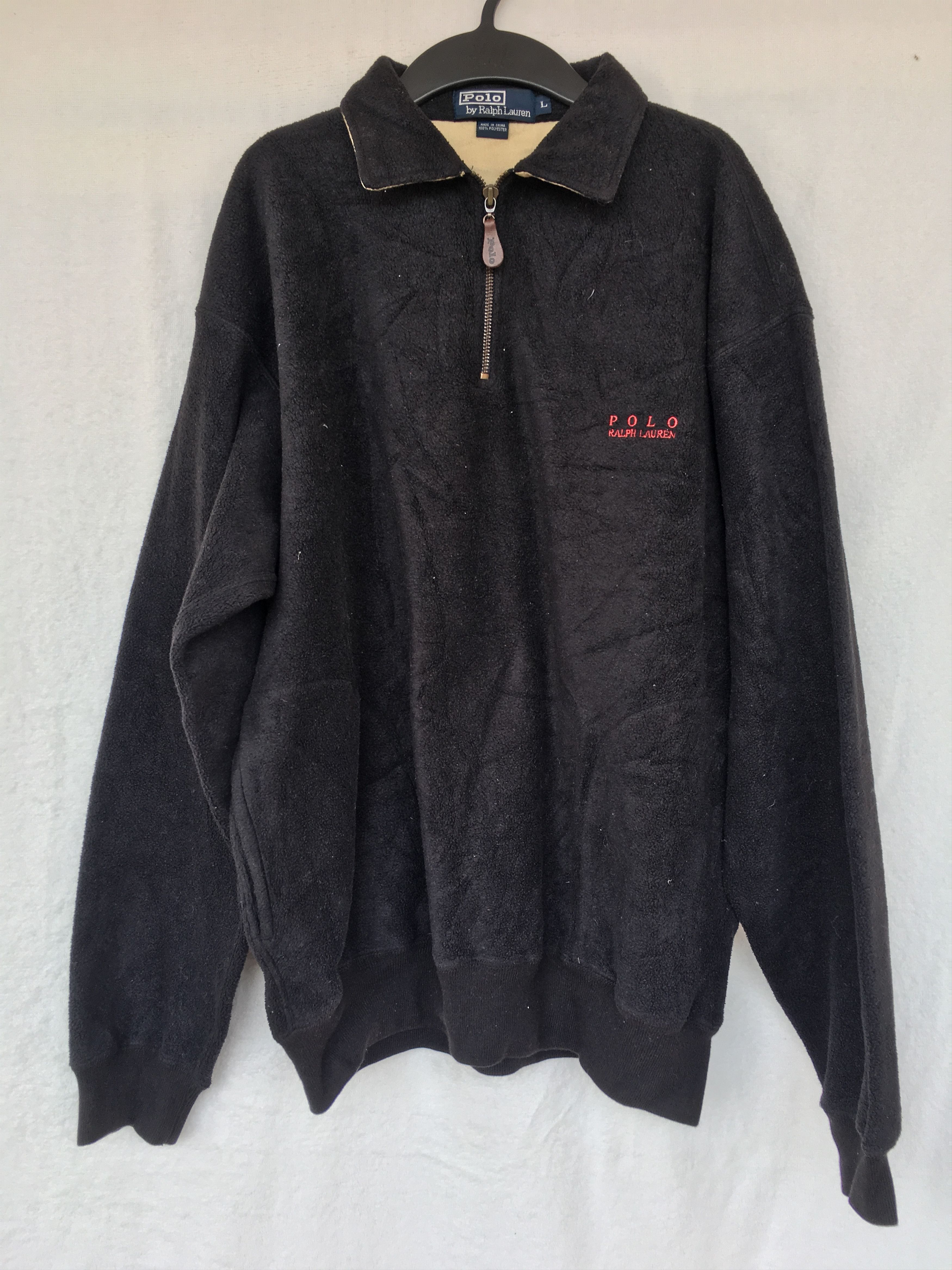 Polo Ralph Lauren black fleece jacket Size US L / EU 52-54 / 3 - 3 Thumbnail