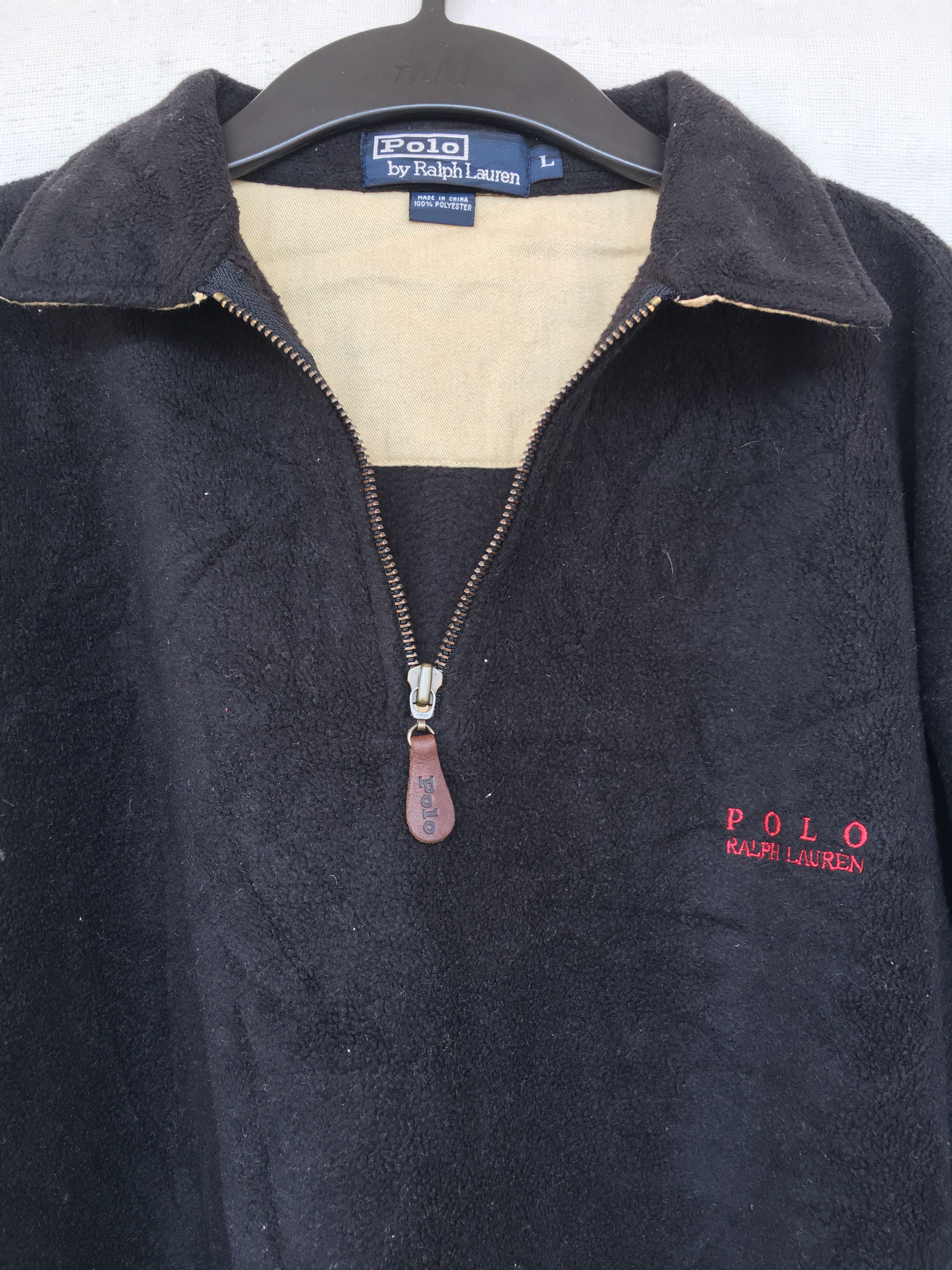 Polo Ralph Lauren black fleece jacket Size US L / EU 52-54 / 3 - 1 Thumbnail