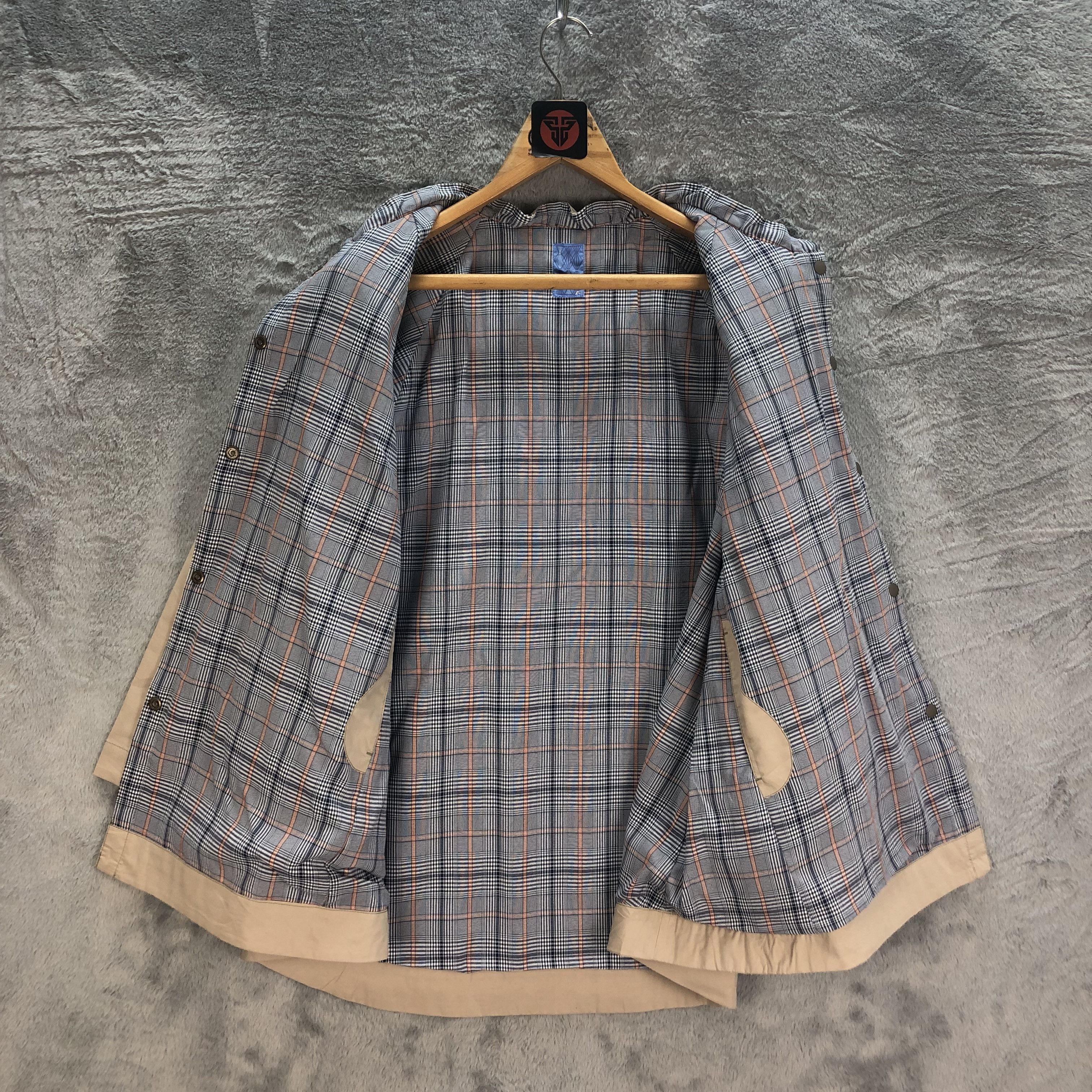 Zucca ZUPPA DE ZUCCA BROWN TARTAN REVERSIBLE BLOUSE #6536-71 Size M / US 6-8 / IT 42-44 - 8 Thumbnail