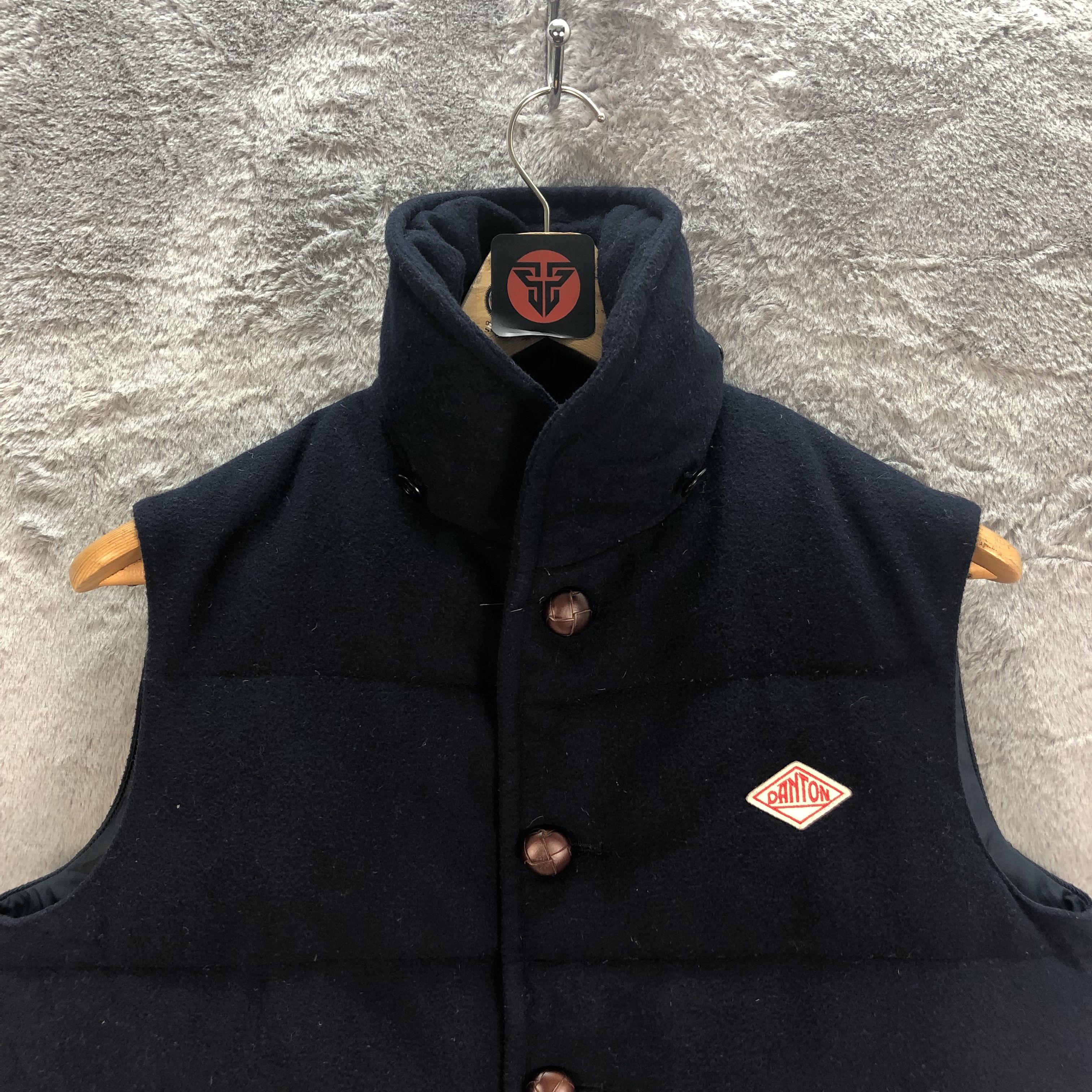 Beams Plus DANTON X BEAMS WOOL PUFFER DOWN VEST #6542-71 Size US M / EU 48-50 / 2 - 2 Thumbnail