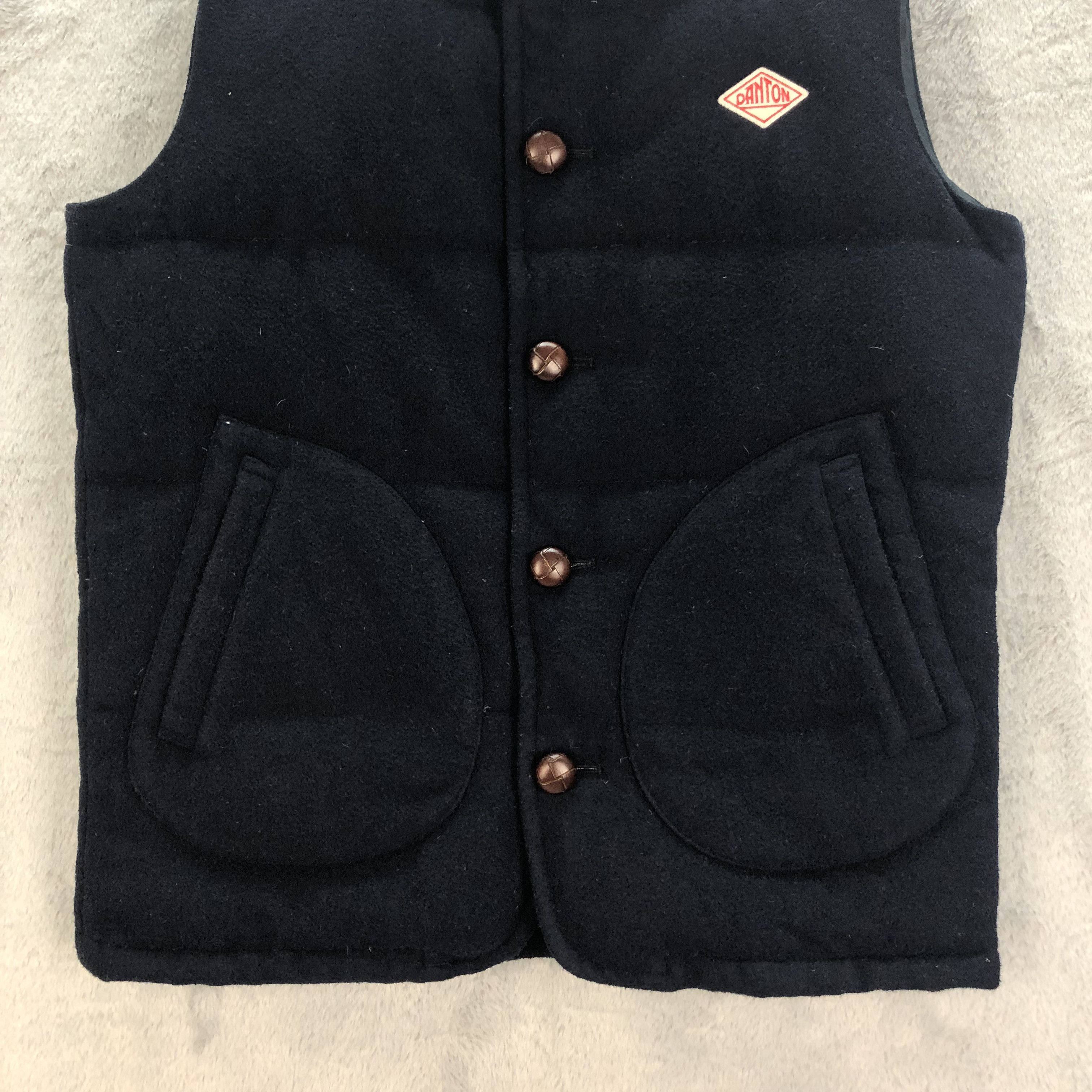 Beams Plus DANTON X BEAMS WOOL PUFFER DOWN VEST #6542-71 Size US M / EU 48-50 / 2 - 4 Thumbnail