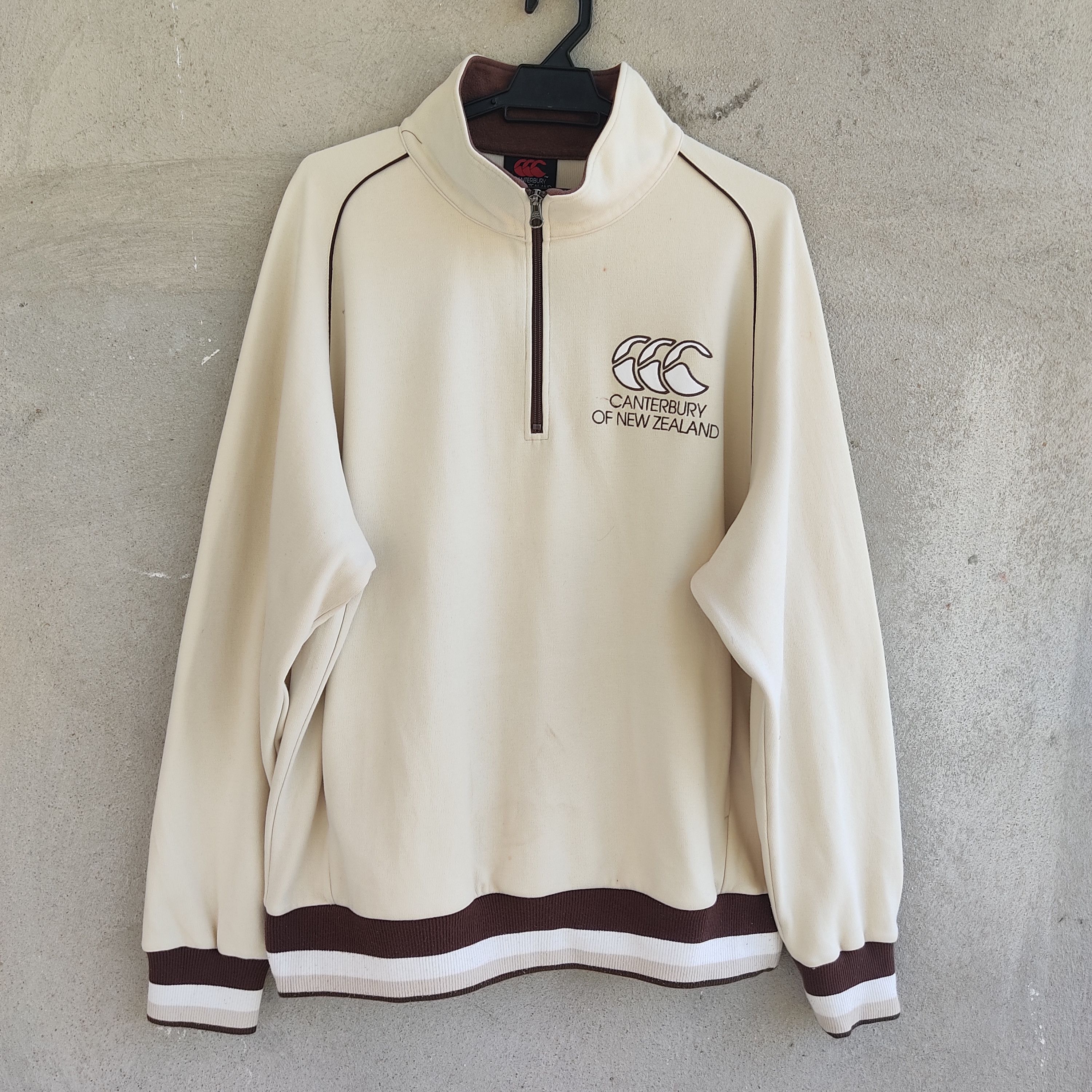 Canterbury of New Zealand × Vintage Canterbury Of New Zealand Cream Sweater Size US XXL / EU 58 / 5 - 1 Thumbnail