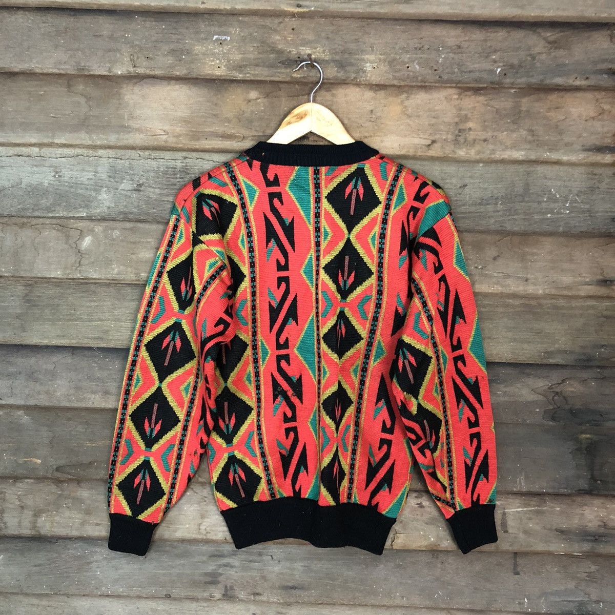 Vintage Crude Heart Red art sweatshirt Knitwear #3741 Size US S / EU 44-46 / 1 - 12 Thumbnail