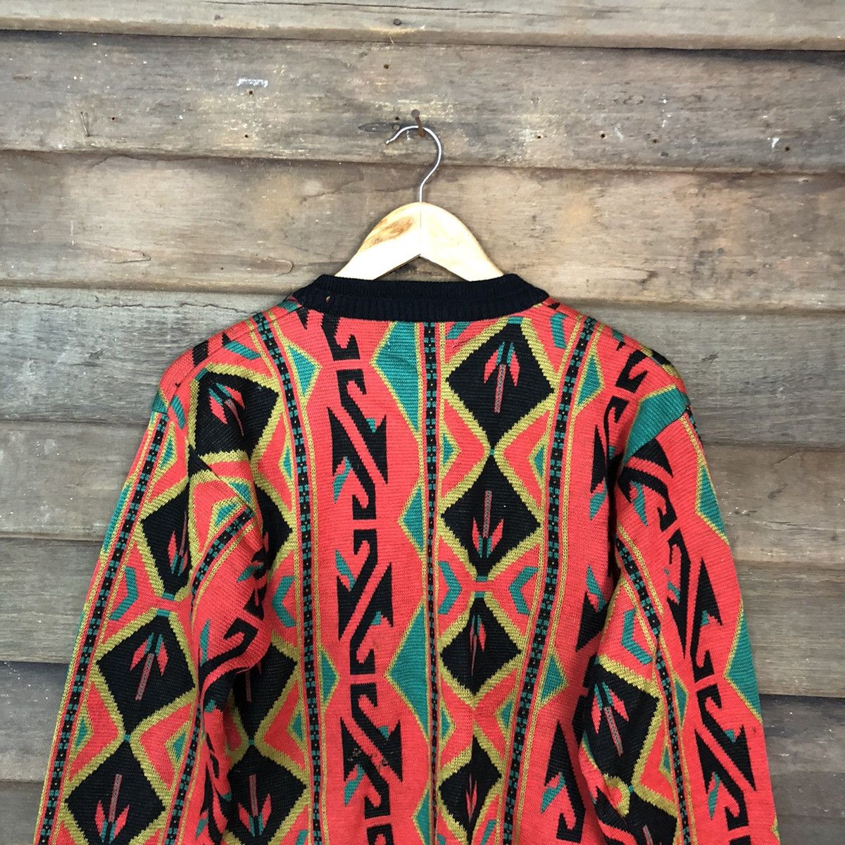 Vintage Crude Heart Red art sweatshirt Knitwear #3741 Size US S / EU 44-46 / 1 - 13 Thumbnail