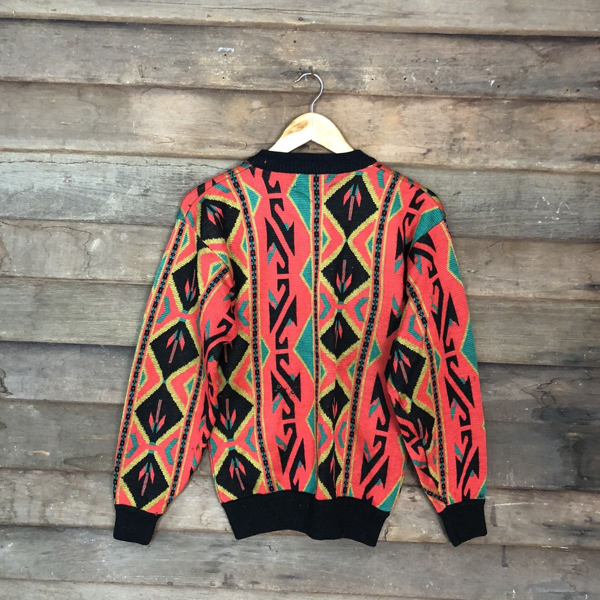 Vintage Crude Heart Red art sweatshirt Knitwear #3741 Size US S / EU 44-46 / 1 - 14 Thumbnail