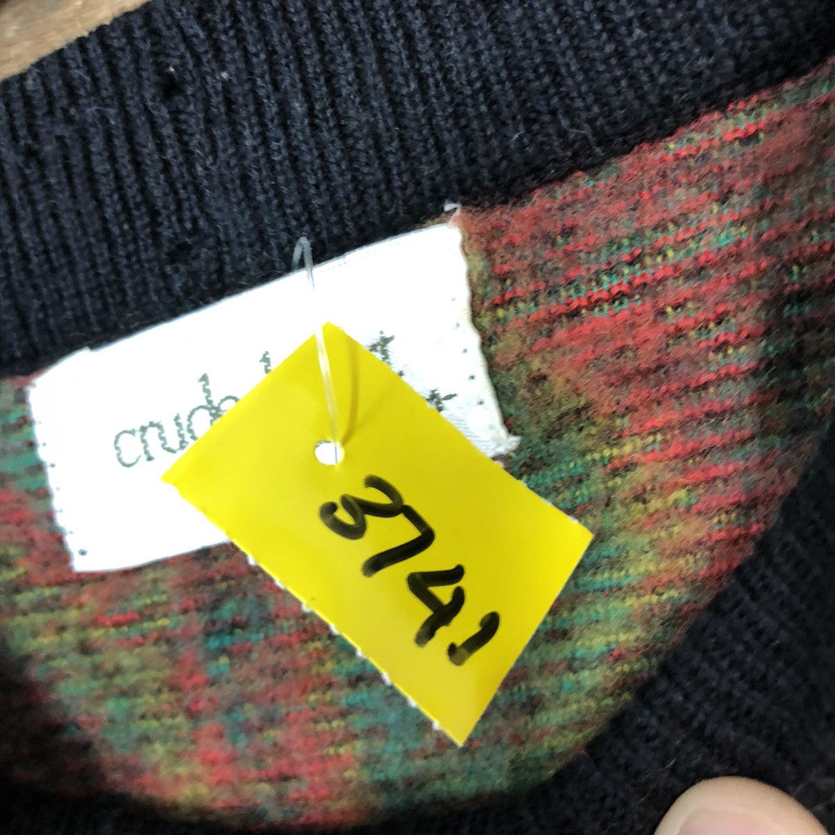 Vintage Crude Heart Red art sweatshirt Knitwear #3741 Size US S / EU 44-46 / 1 - 10 Thumbnail