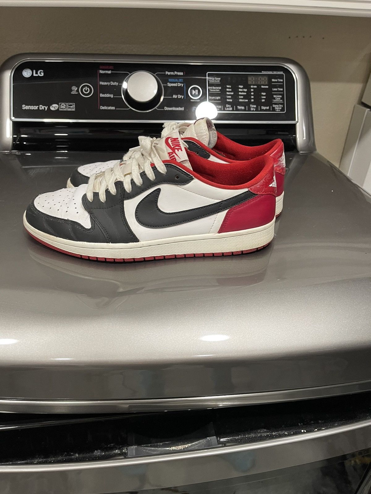 Custom black toe 0g Jordan low