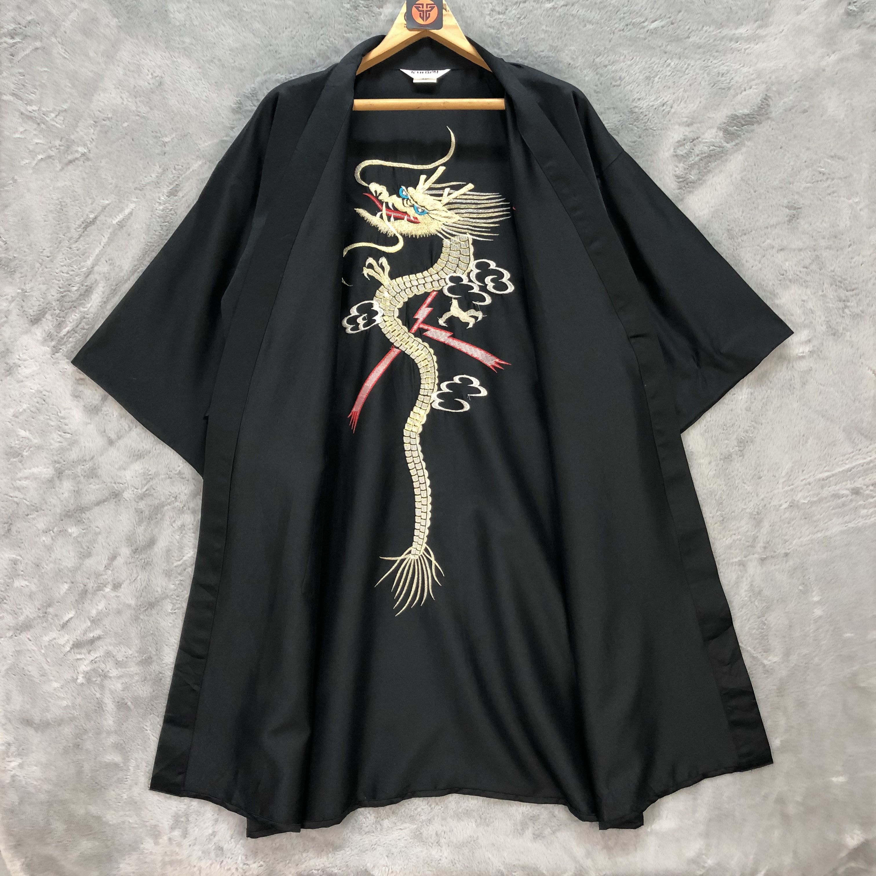 Other ICHIBAN EMBROIDERY DRAGON ON BACK CARDIGAN / KIMONO #6256-56 Size US XL / EU 56 / 4 - 10 Thumbnail