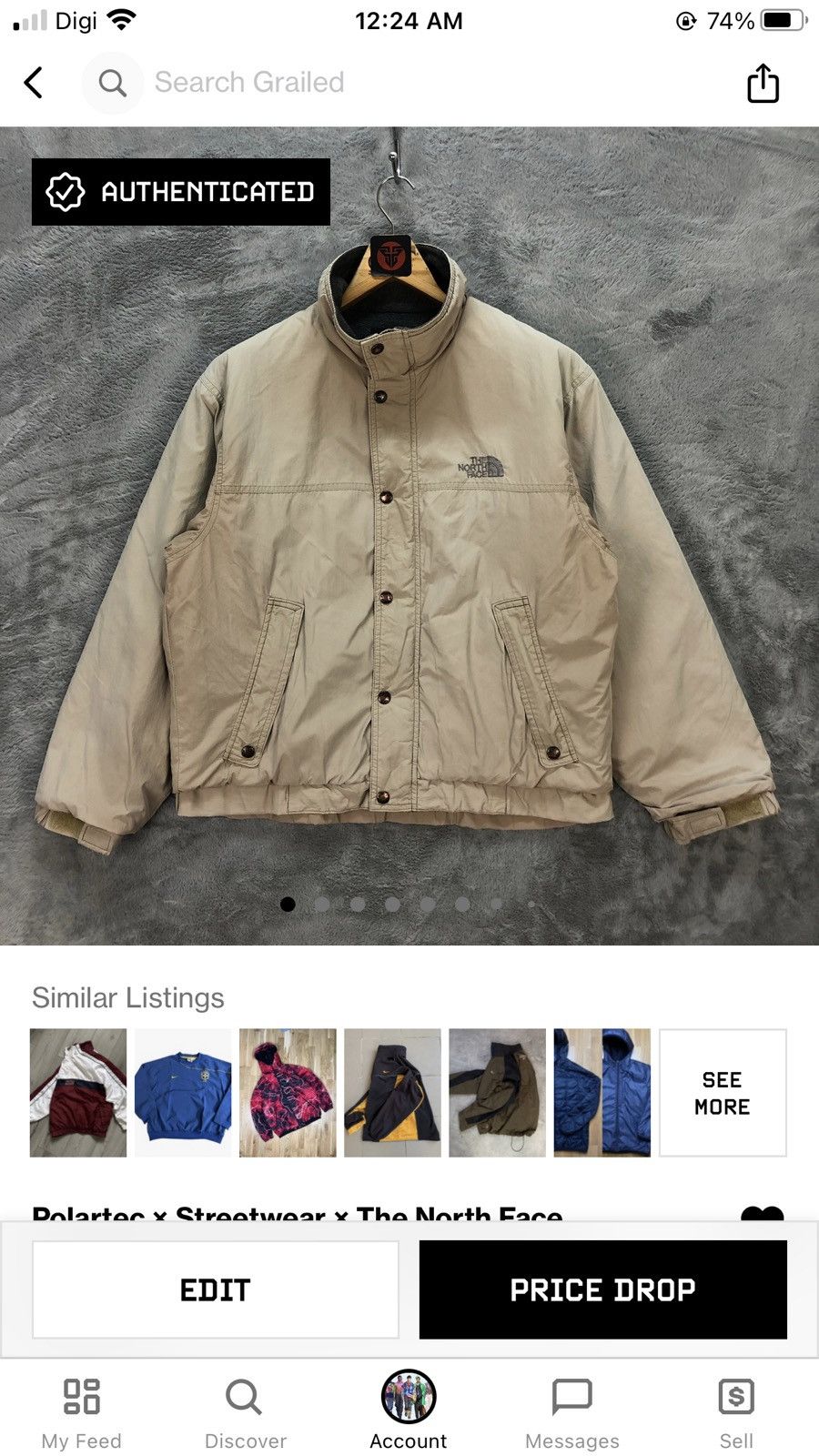 Polartec × The North Face VINTAGE TNF POLARTEC FLEECE LINED JACKET #6297-59 Size US M / EU 48-50 / 2 - 16 Thumbnail