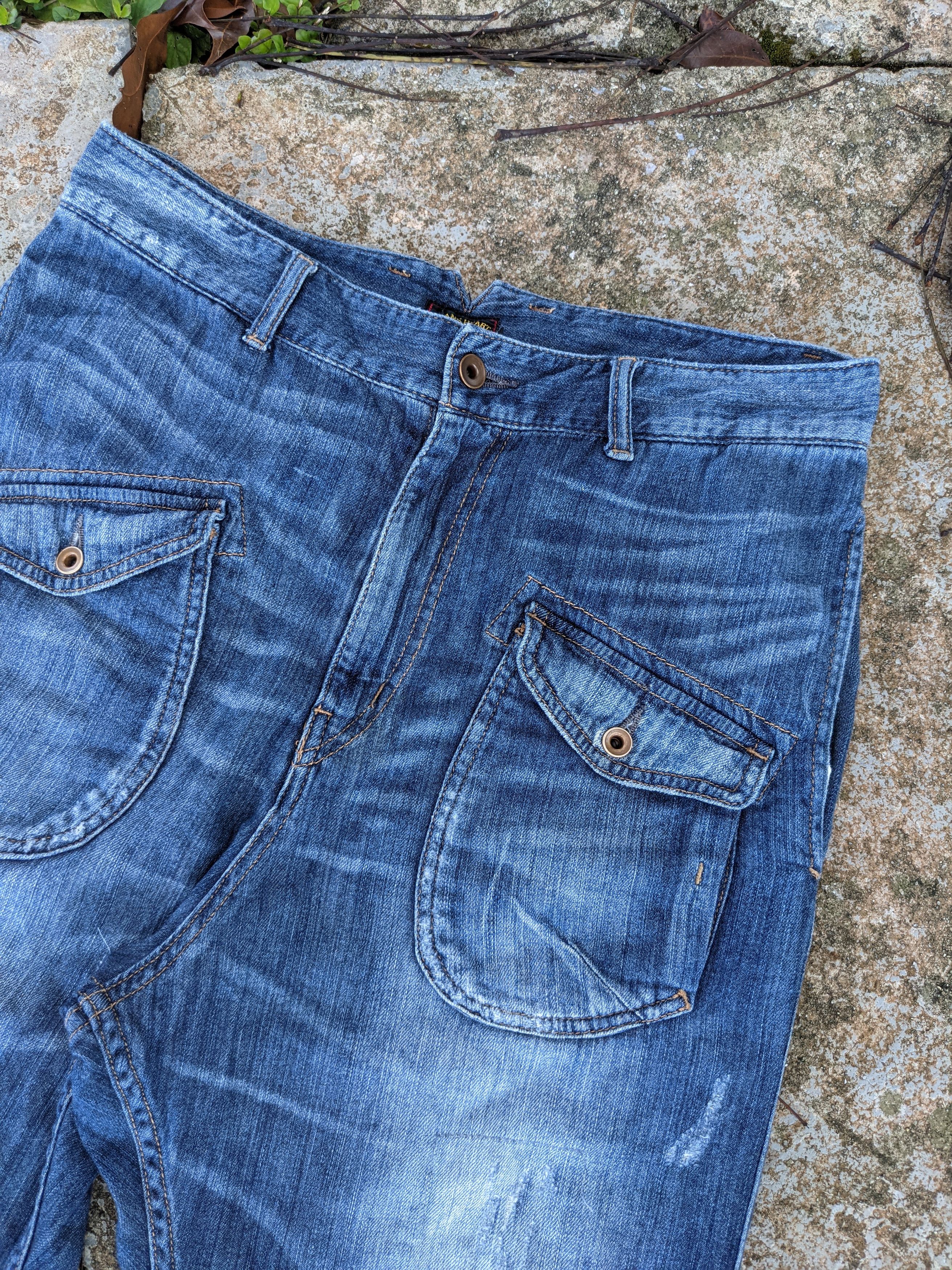 Beams Plus Distressed Beams Heart high rise denim pants Size US 32 / EU 48 - 3 Thumbnail