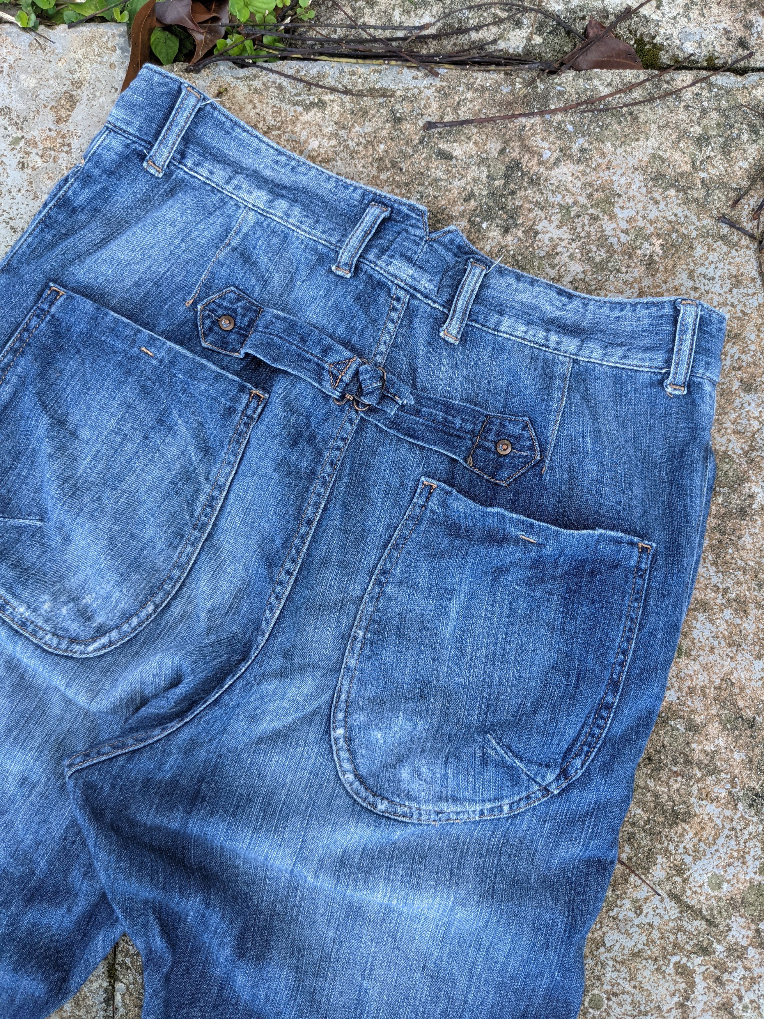 Beams Plus Distressed Beams Heart high rise denim pants Size US 32 / EU 48 - 6 Thumbnail