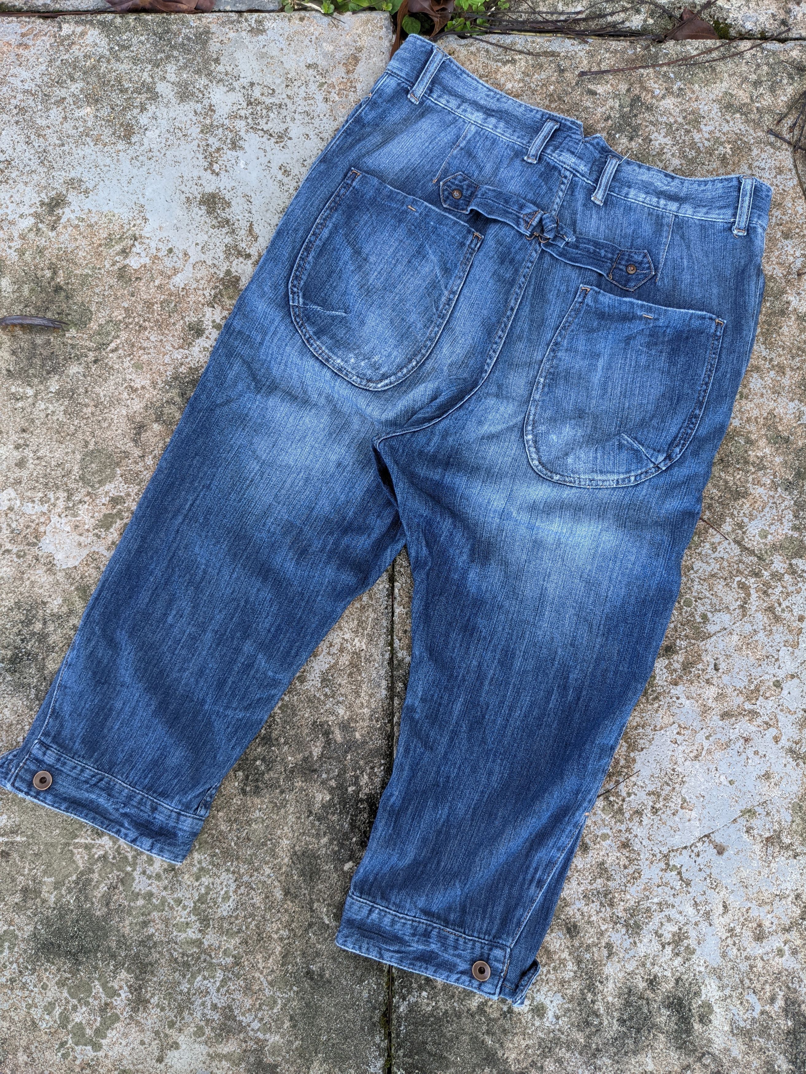 Beams Plus Distressed Beams Heart high rise denim pants Size US 32 / EU 48 - 2 Thumbnail
