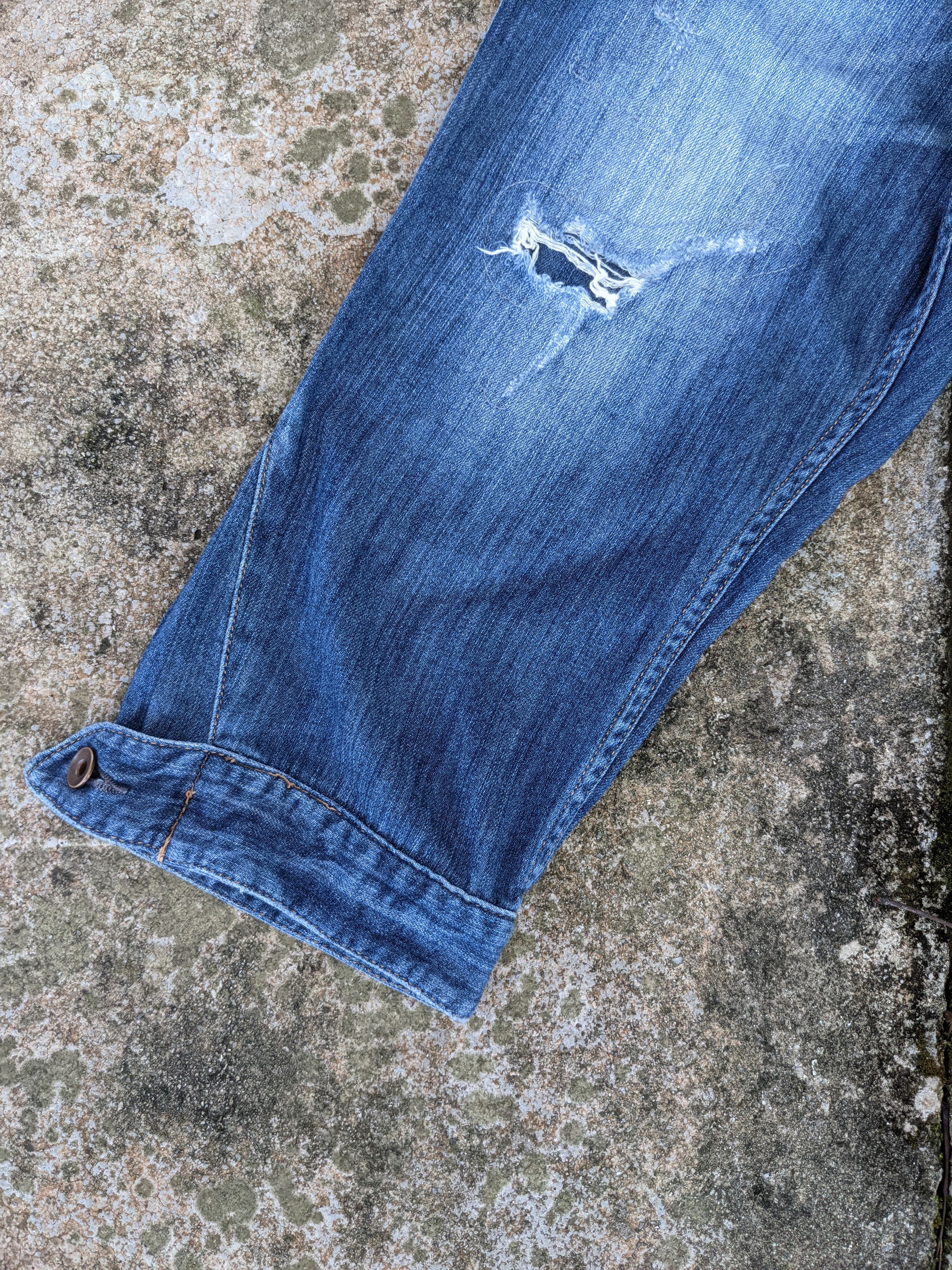 Beams Plus Distressed Beams Heart high rise denim pants Size US 32 / EU 48 - 5 Thumbnail