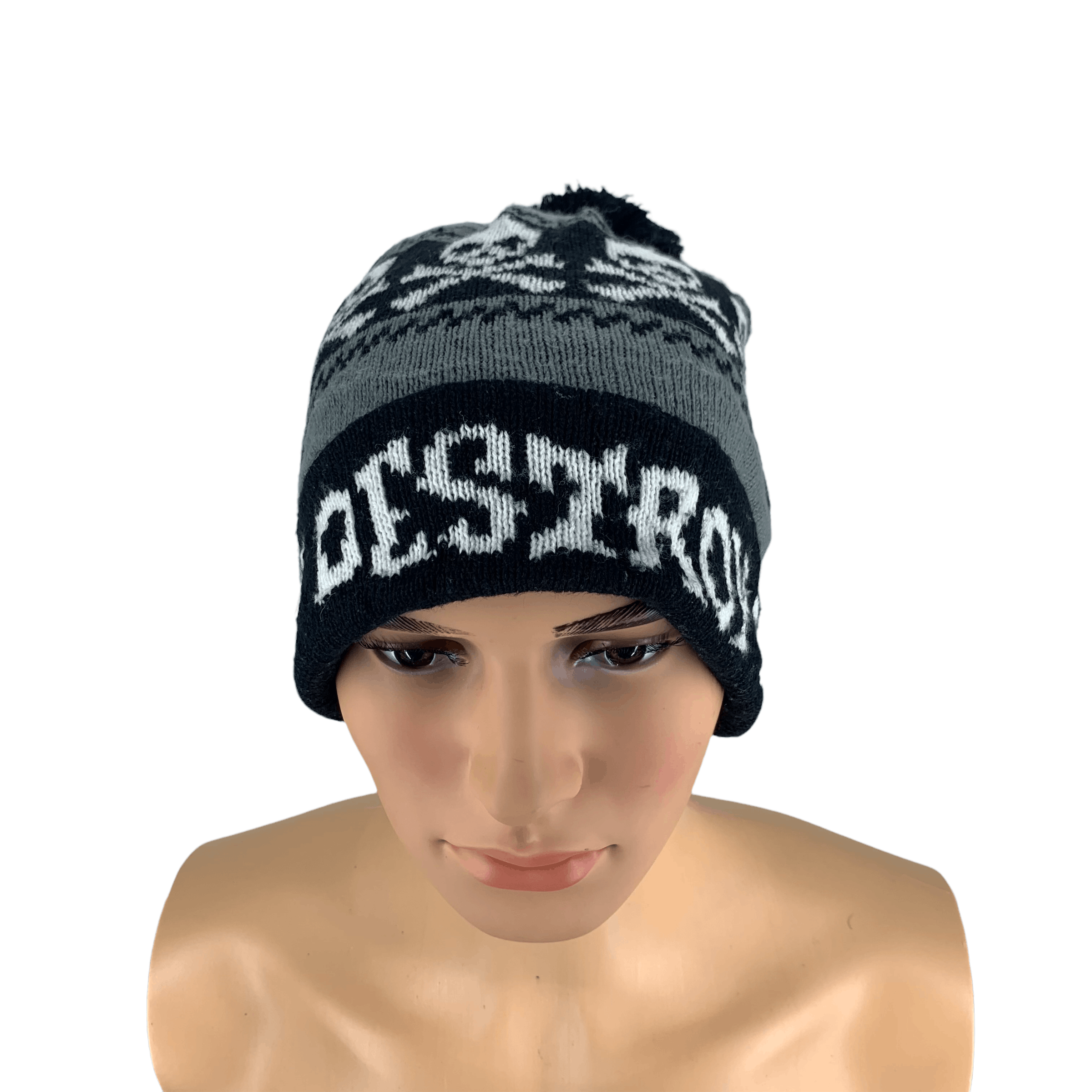 Japanese Brand Destroy Crossbones Skull Beanie / Snow Hats #64-C Size ONE SIZE - 1 Thumbnail