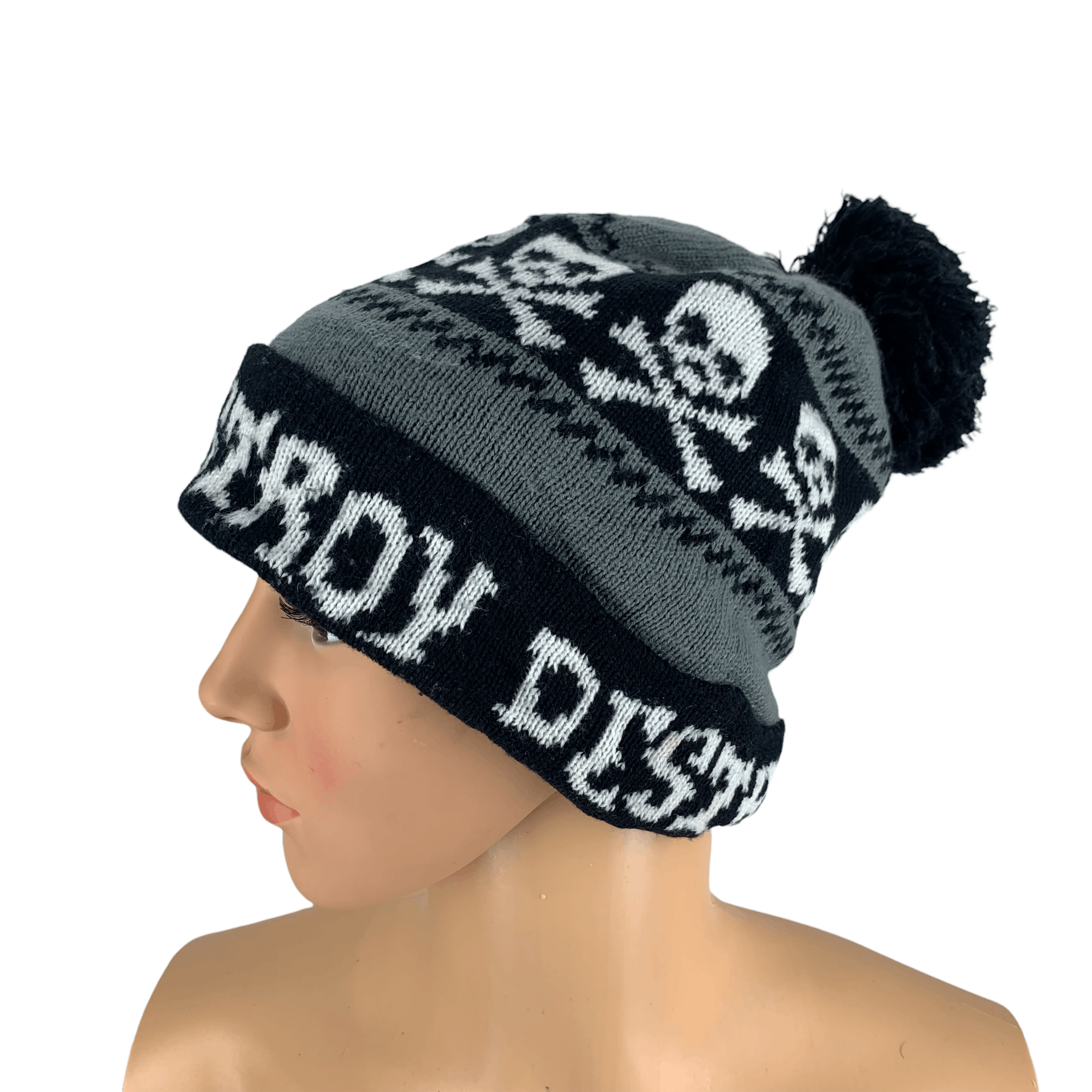 Japanese Brand Destroy Crossbones Skull Beanie / Snow Hats #64-C Size ONE SIZE - 2 Thumbnail