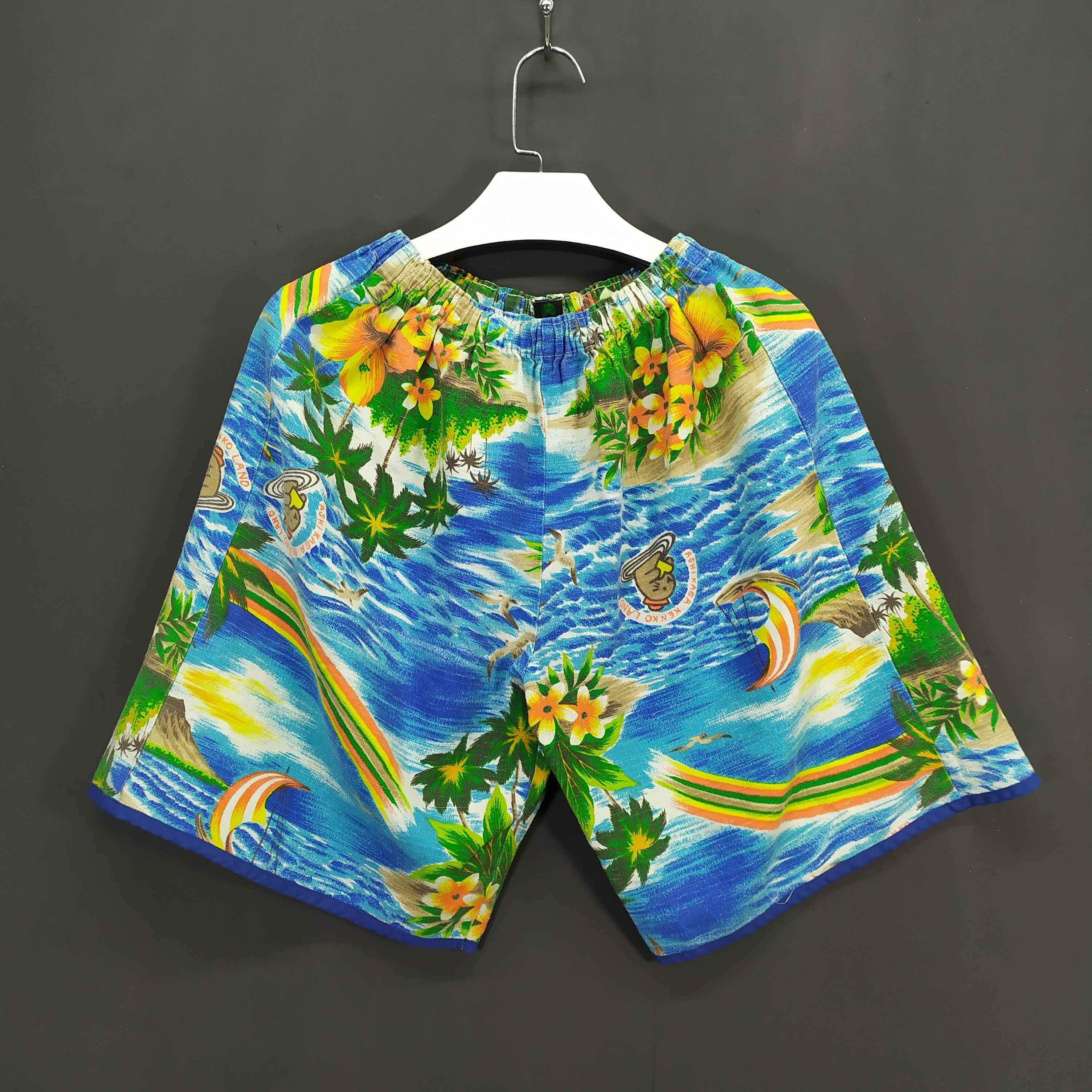 Vintage Sante' Fullprint Hawaiian Set Shirt & Short Pant #396-15 Size US M / EU 48-50 / 2 - 7 Thumbnail