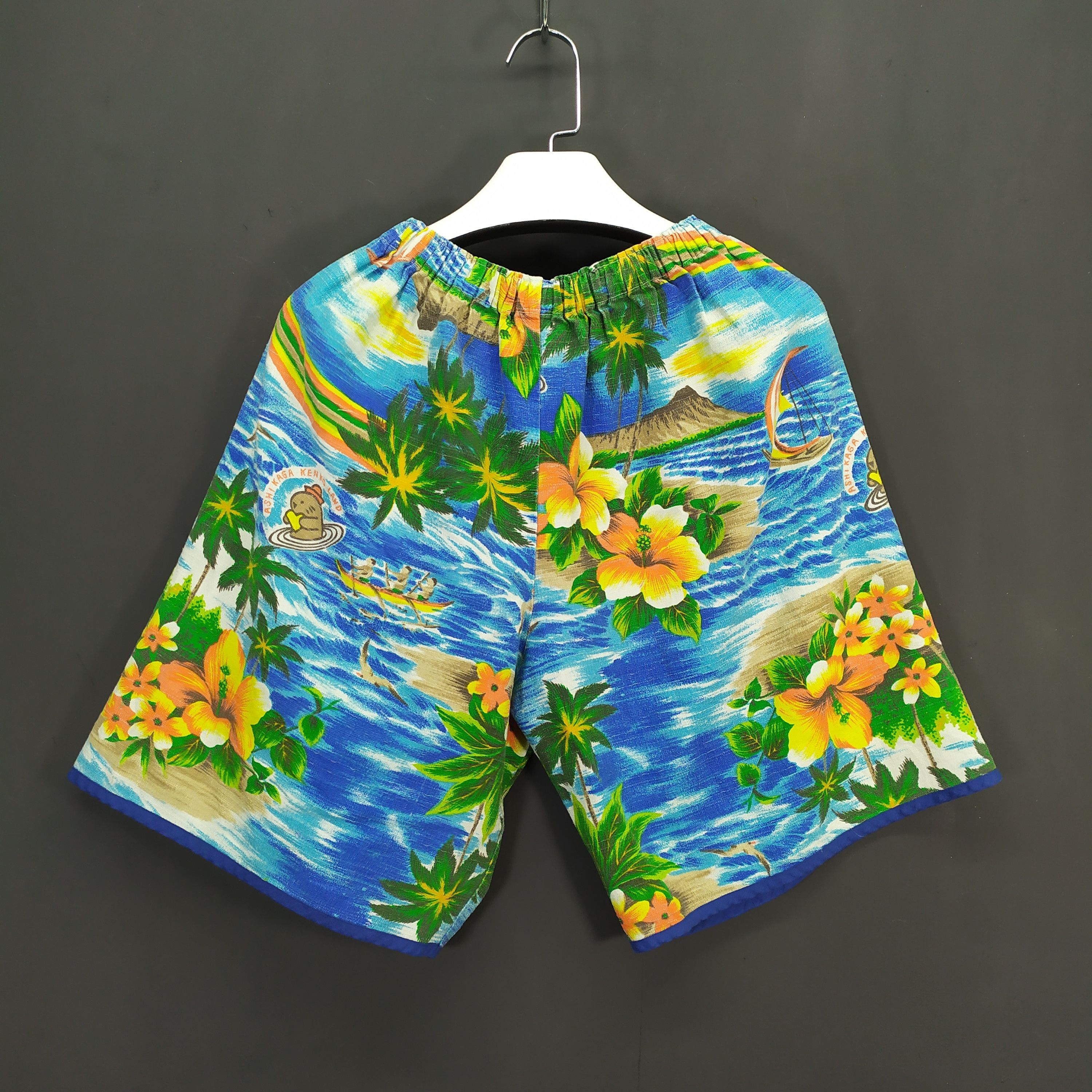 Vintage Sante' Fullprint Hawaiian Set Shirt & Short Pant #396-15 Size US M / EU 48-50 / 2 - 9 Thumbnail