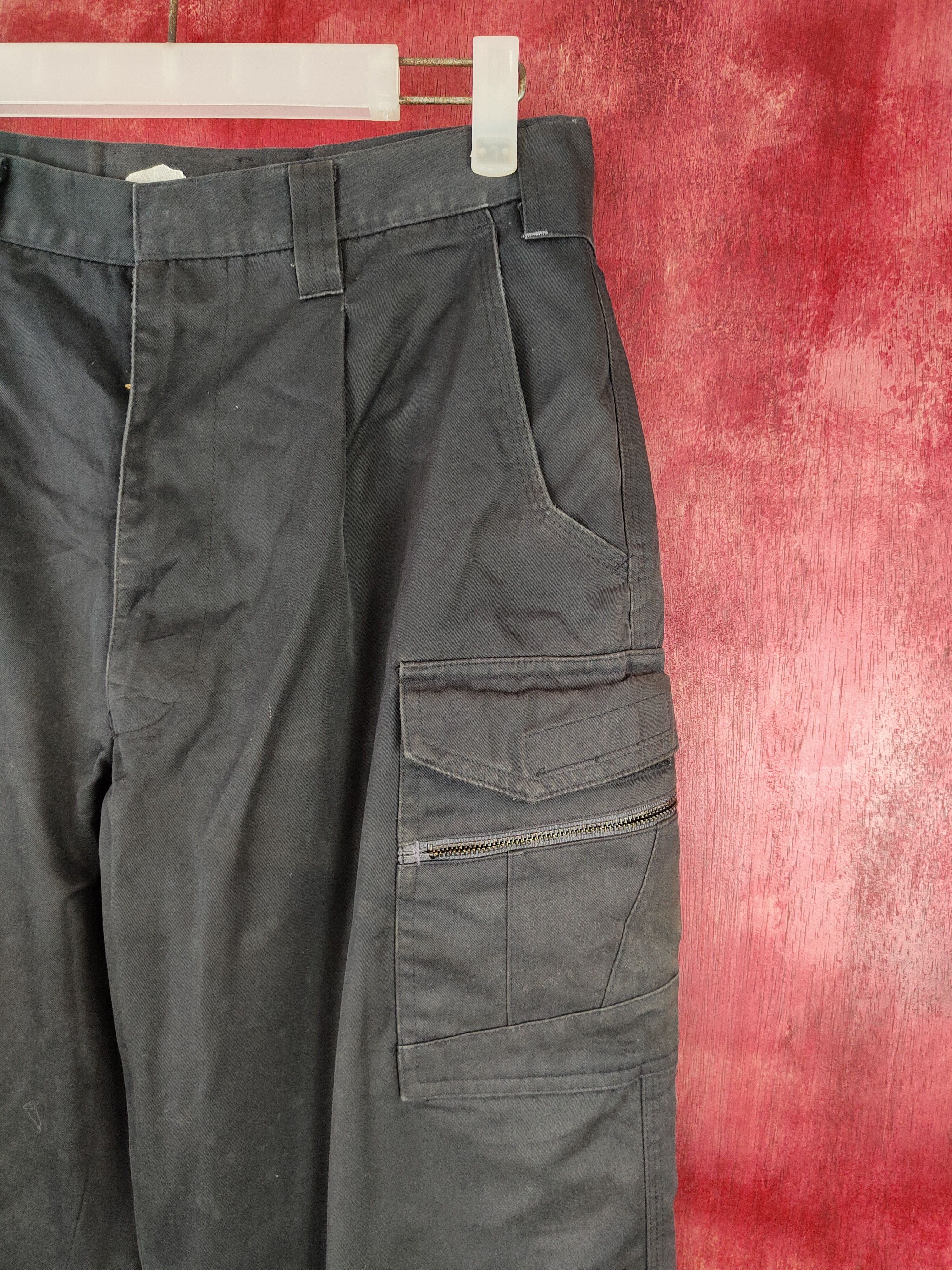 Japanese Brand × Vintage Andare Schiette Black Multi Pocket Cargo Pants #S560 Size US 30 / EU 46 - 5 Thumbnail