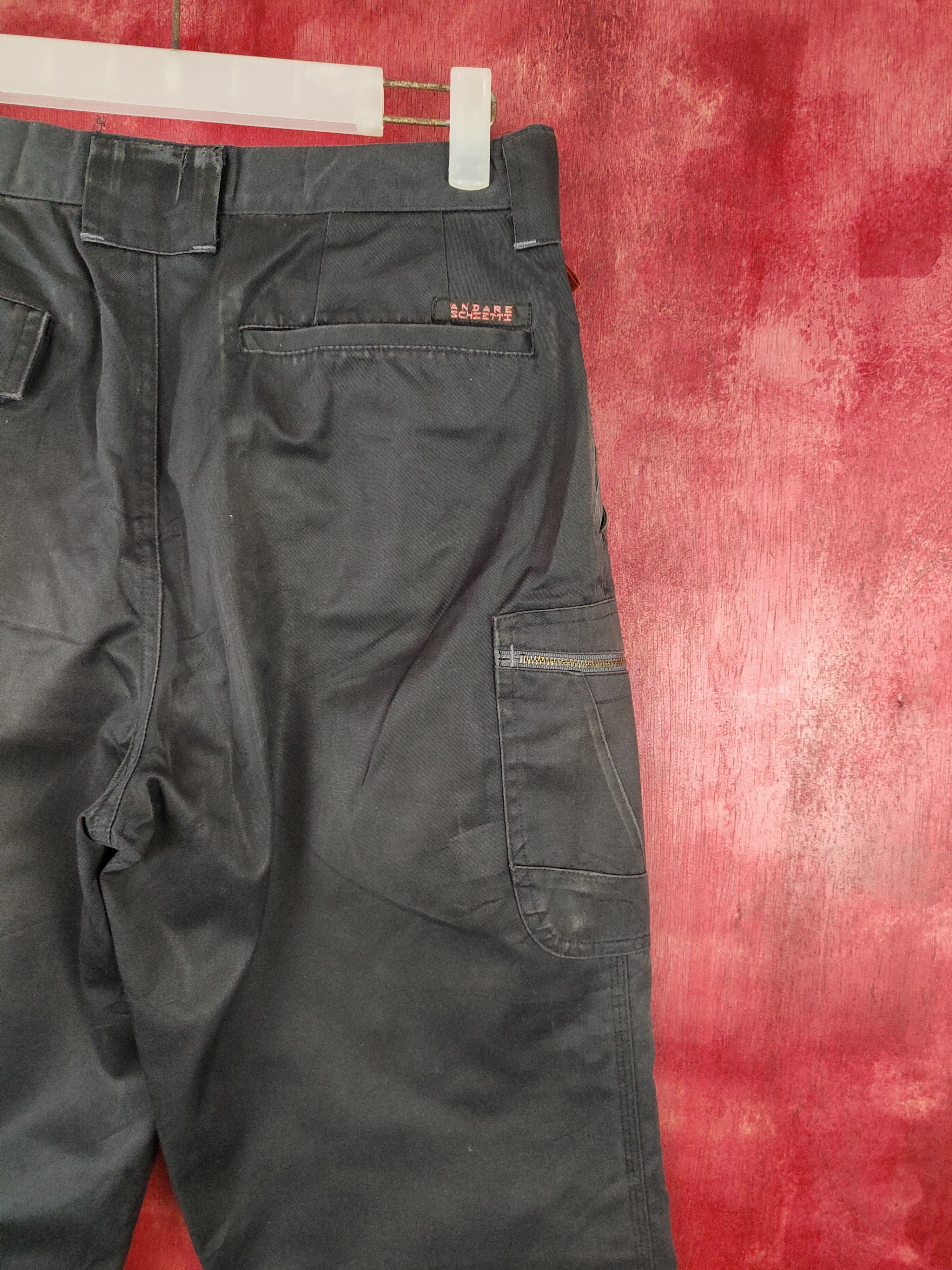 Japanese Brand × Vintage Andare Schiette Black Multi Pocket Cargo Pants #S560 Size US 30 / EU 46 - 11 Thumbnail