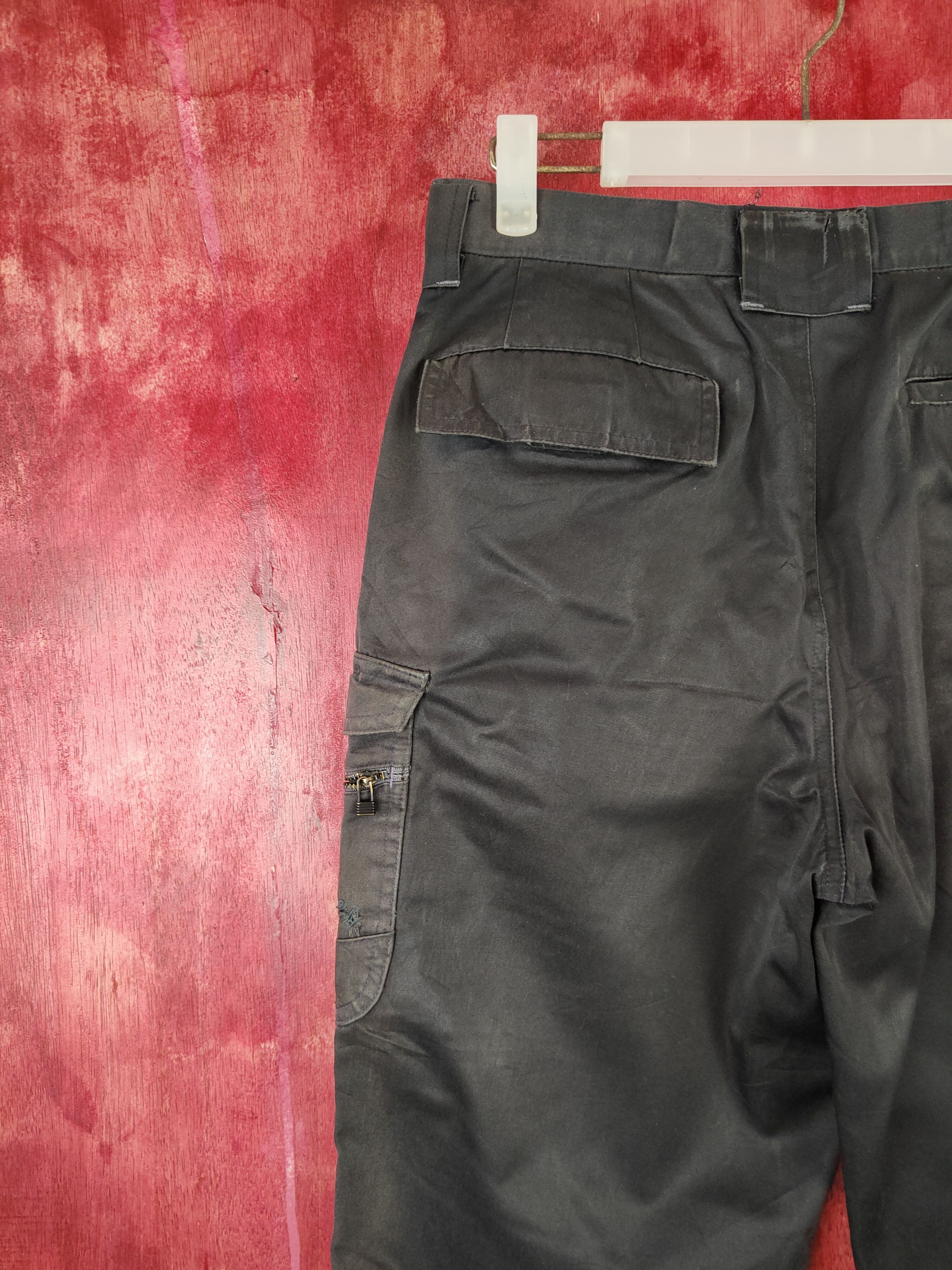Japanese Brand × Vintage Andare Schiette Black Multi Pocket Cargo Pants #S560 Size US 30 / EU 46 - 9 Thumbnail
