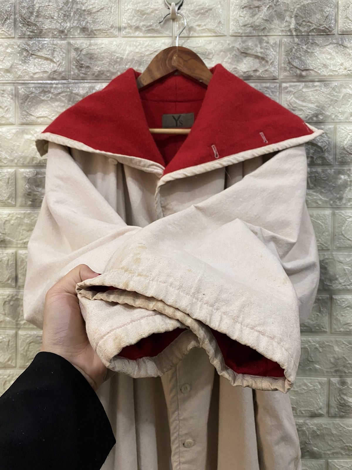 Vintage × Y's × Yohji Yamamoto 🔥Archive🔥Vintage 90’s Yohji Yamamoto Overcoat Size US L / EU 52-54 / 3 - 17 Thumbnail