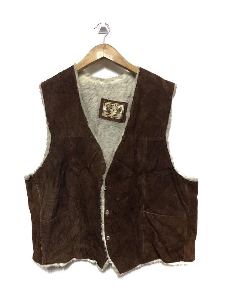 Leather Agua azul leather vest nice design size L Size US L / EU 52-54 / 3 - 1 Thumbnail