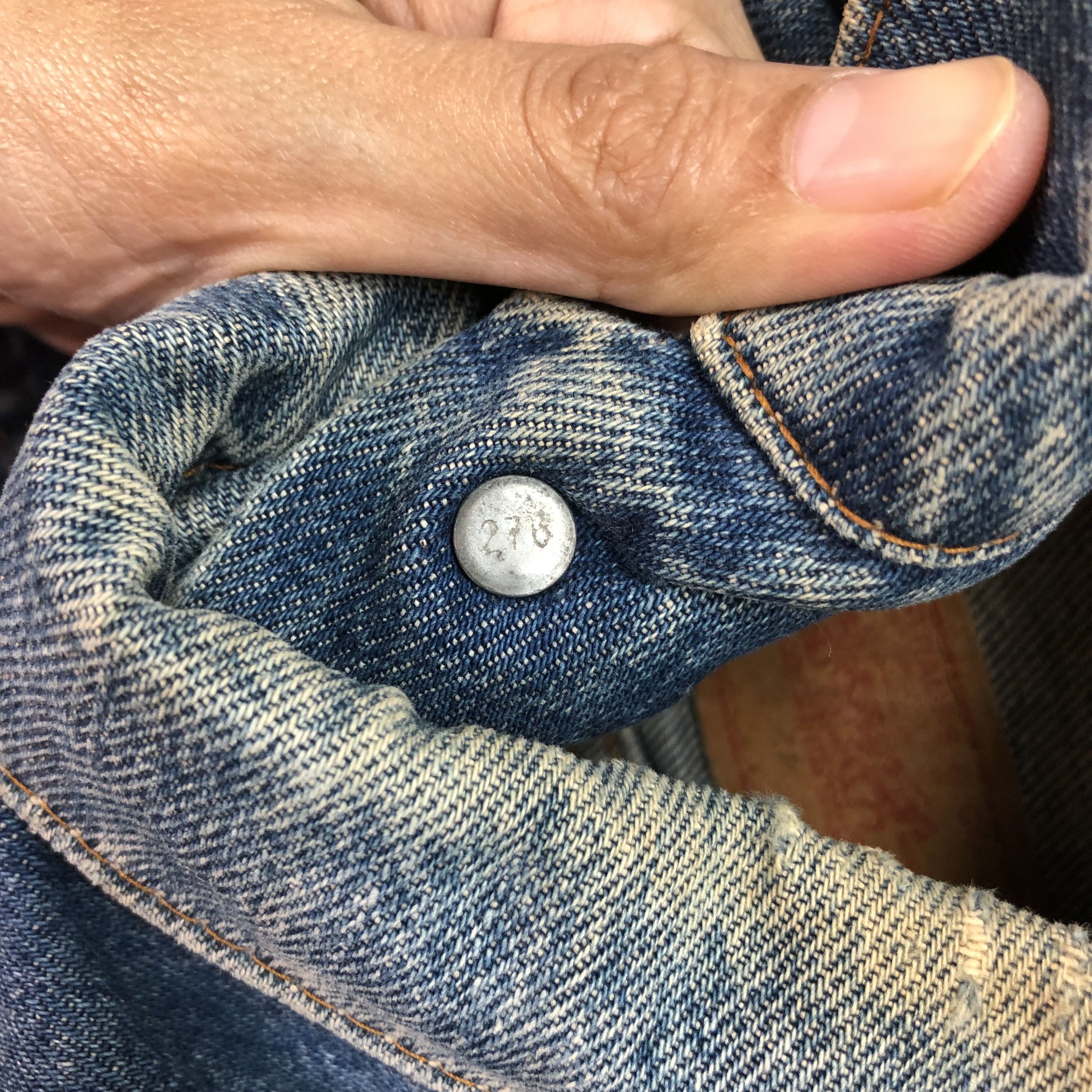 Levi's VTG LEVI'S MADE IN FRANCE DENIM JACKET BUTTON 276 #5557-197 Size US S / EU 44-46 / 1 - 4 Thumbnail