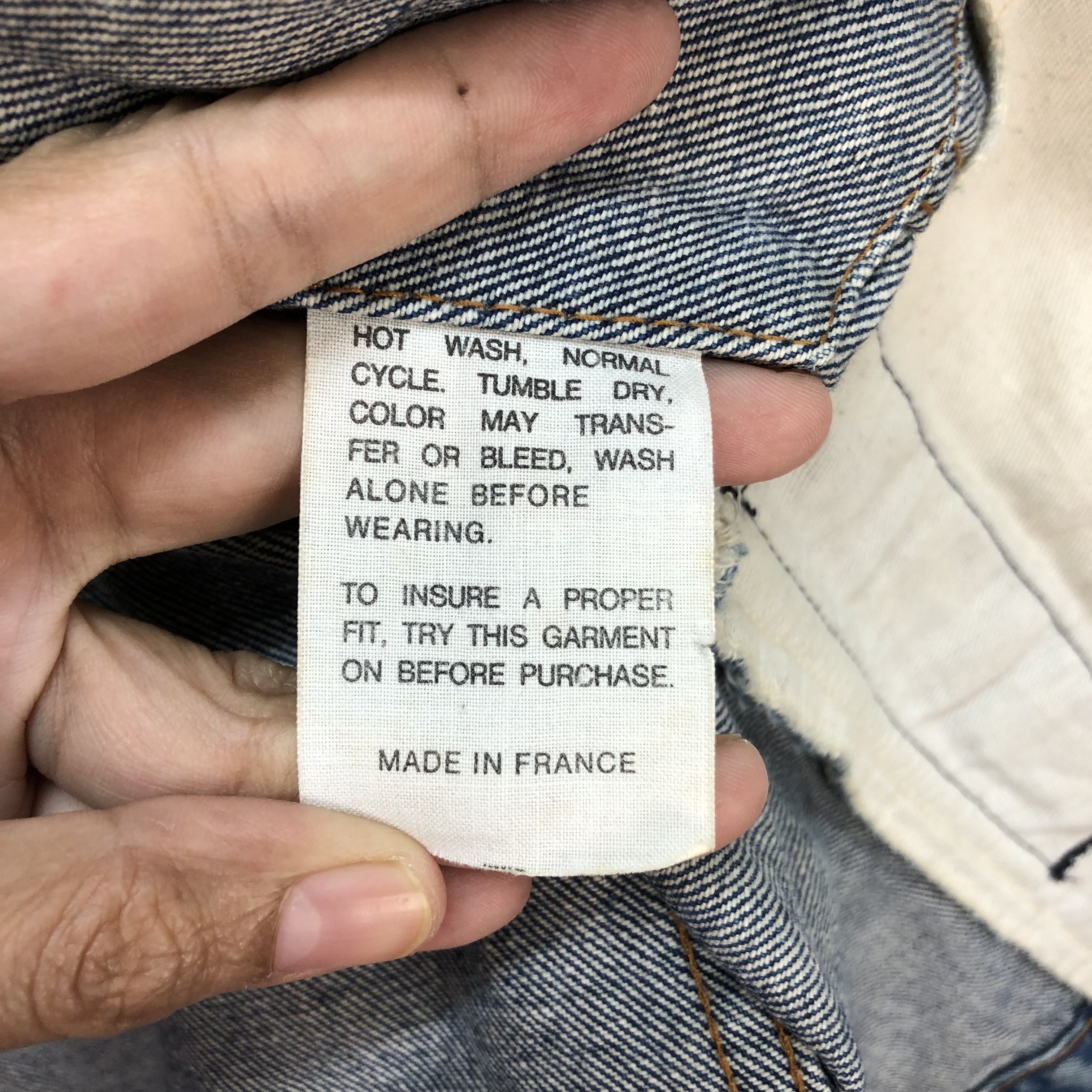 Levi's VTG LEVI'S MADE IN FRANCE DENIM JACKET BUTTON 276 #5557-197 Size US S / EU 44-46 / 1 - 13 Thumbnail