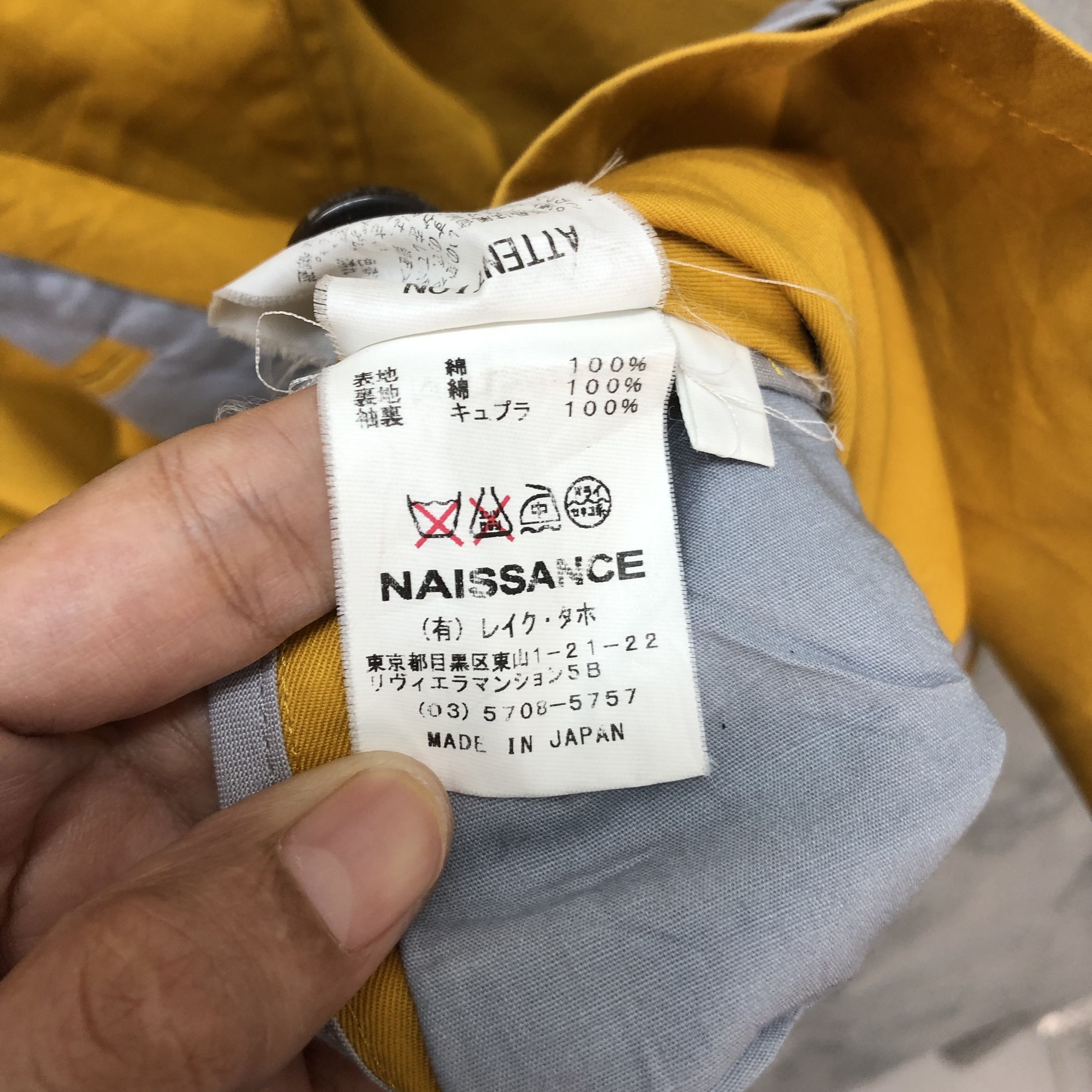 Naissance NAISSANCE MADE IN JAPAN YELLOW COAT #5517-195 Size US M / EU 48-50 / 2 - 9 Thumbnail