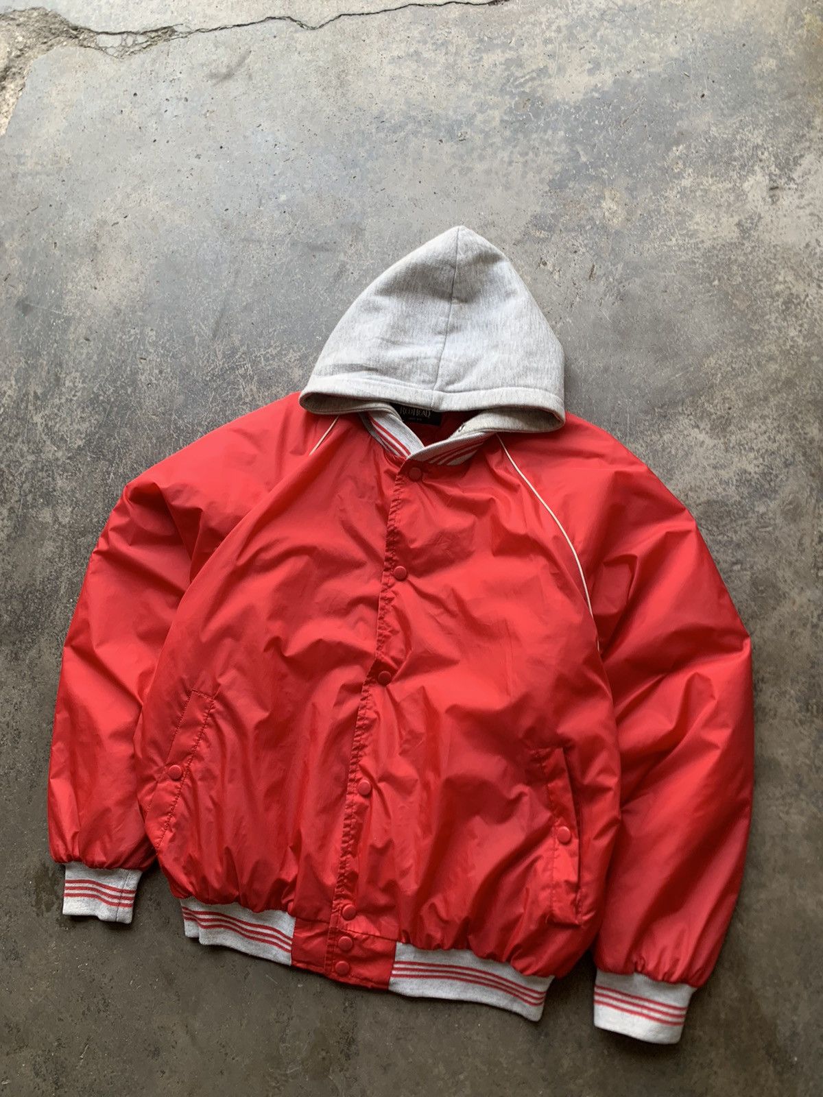 Vintage 👹Vintage Smith Hooded Bomber Jacket Size US L / EU 52-54 / 3 - 4 Thumbnail