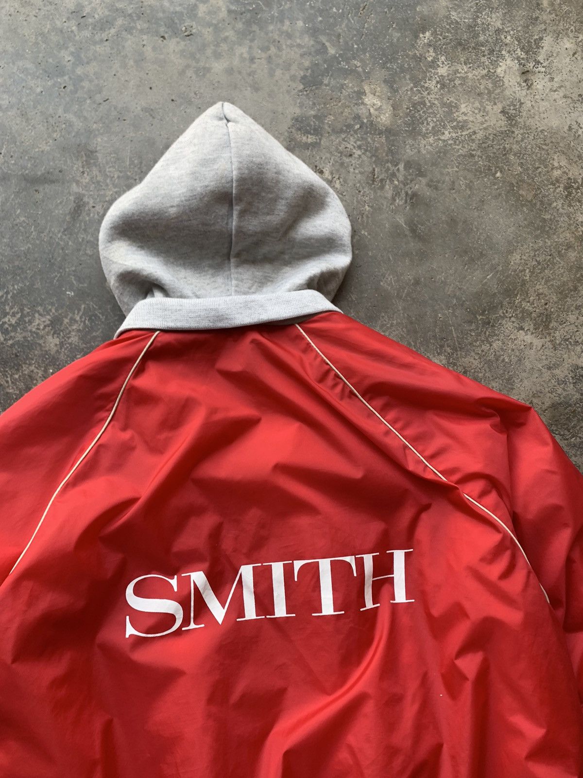 Vintage 👹Vintage Smith Hooded Bomber Jacket Size US L / EU 52-54 / 3 - 12 Thumbnail
