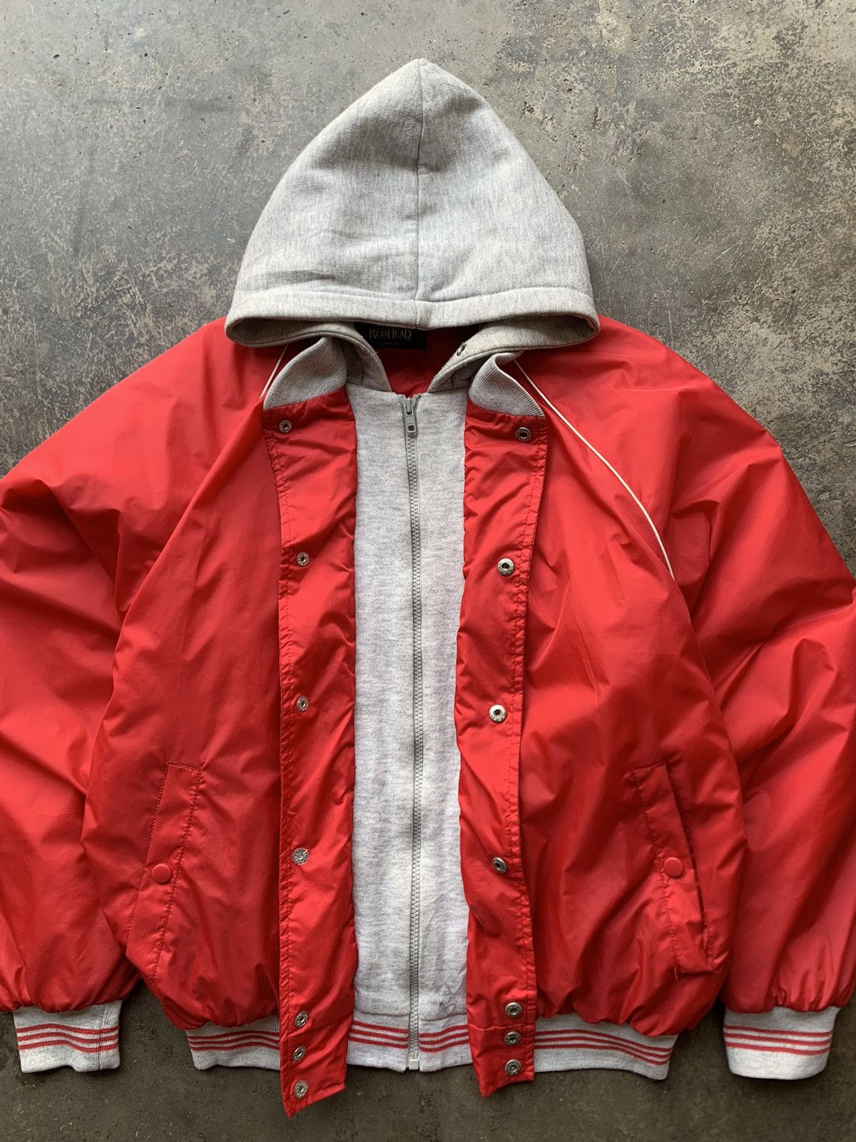 Vintage 👹Vintage Smith Hooded Bomber Jacket Size US L / EU 52-54 / 3 - 10 Thumbnail