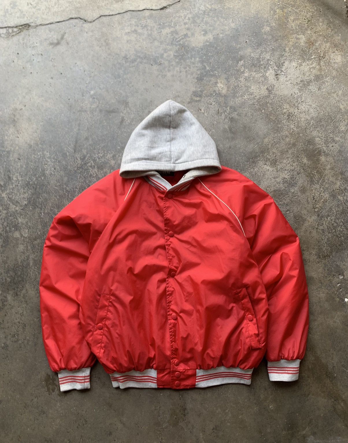 Vintage 👹Vintage Smith Hooded Bomber Jacket Size US L / EU 52-54 / 3 - 3 Thumbnail