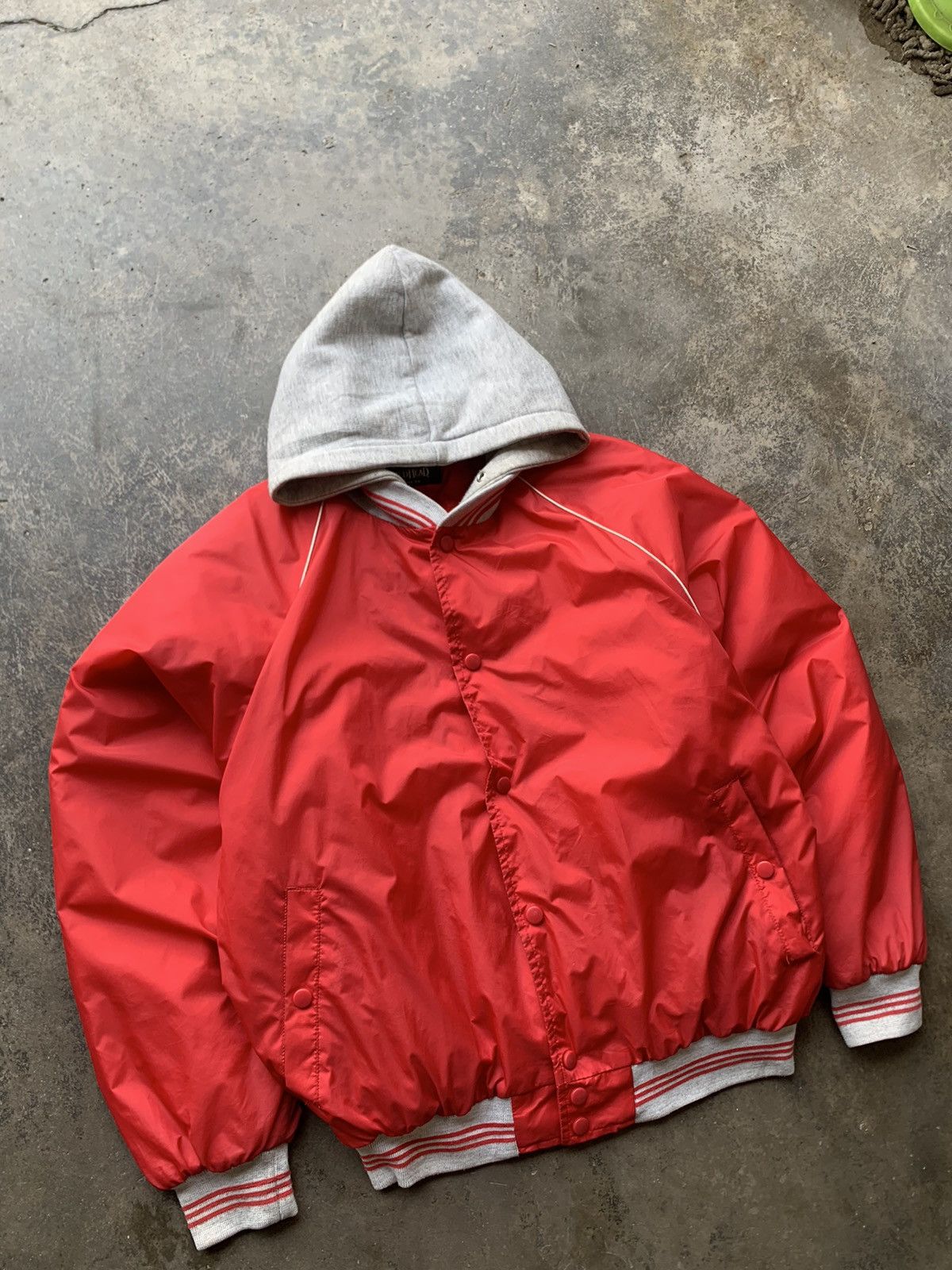 Vintage 👹Vintage Smith Hooded Bomber Jacket Size US L / EU 52-54 / 3 - 5 Thumbnail