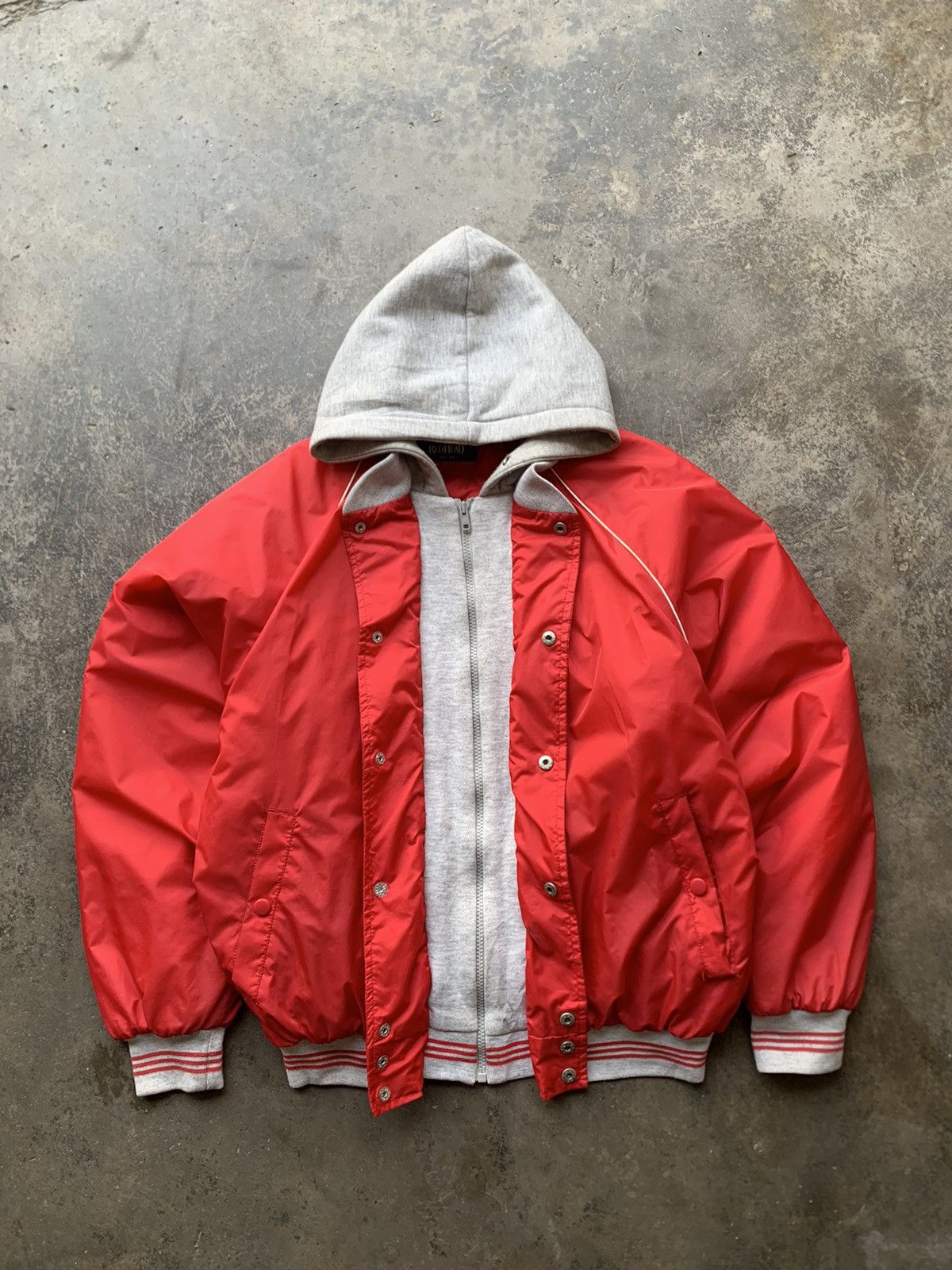 Vintage 👹Vintage Smith Hooded Bomber Jacket Size US L / EU 52-54 / 3 - 8 Thumbnail