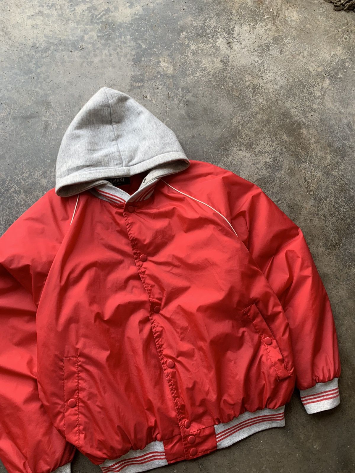 Vintage 👹Vintage Smith Hooded Bomber Jacket Size US L / EU 52-54 / 3 - 7 Thumbnail