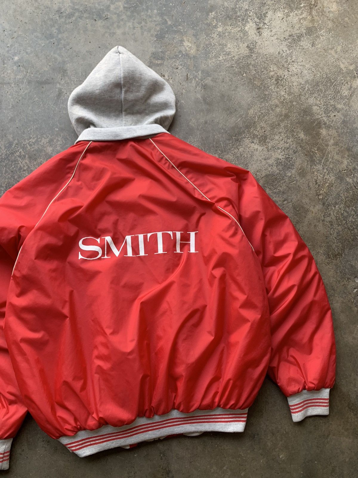 Vintage 👹Vintage Smith Hooded Bomber Jacket Size US L / EU 52-54 / 3 - 13 Thumbnail