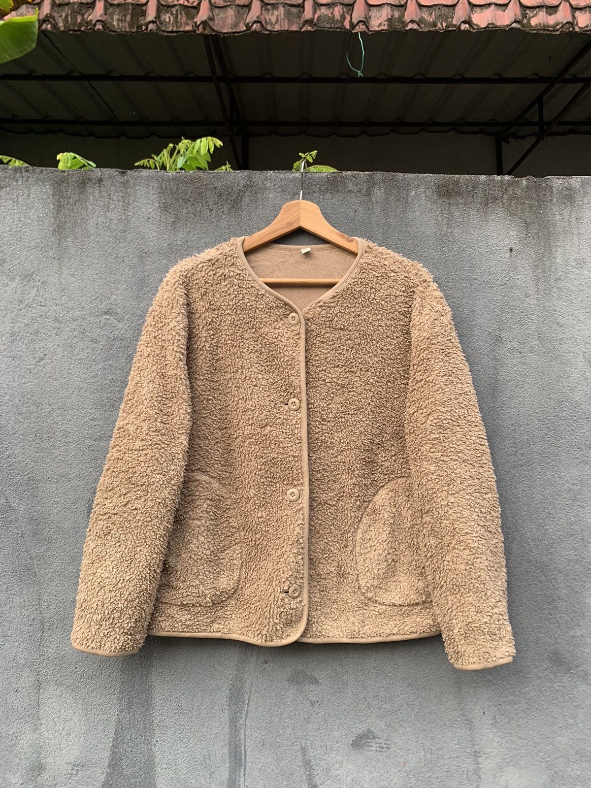 Uniqlo 👹Uniqlo Brown Fleece Jacket Size US M / EU 48-50 / 2 - 2 Thumbnail