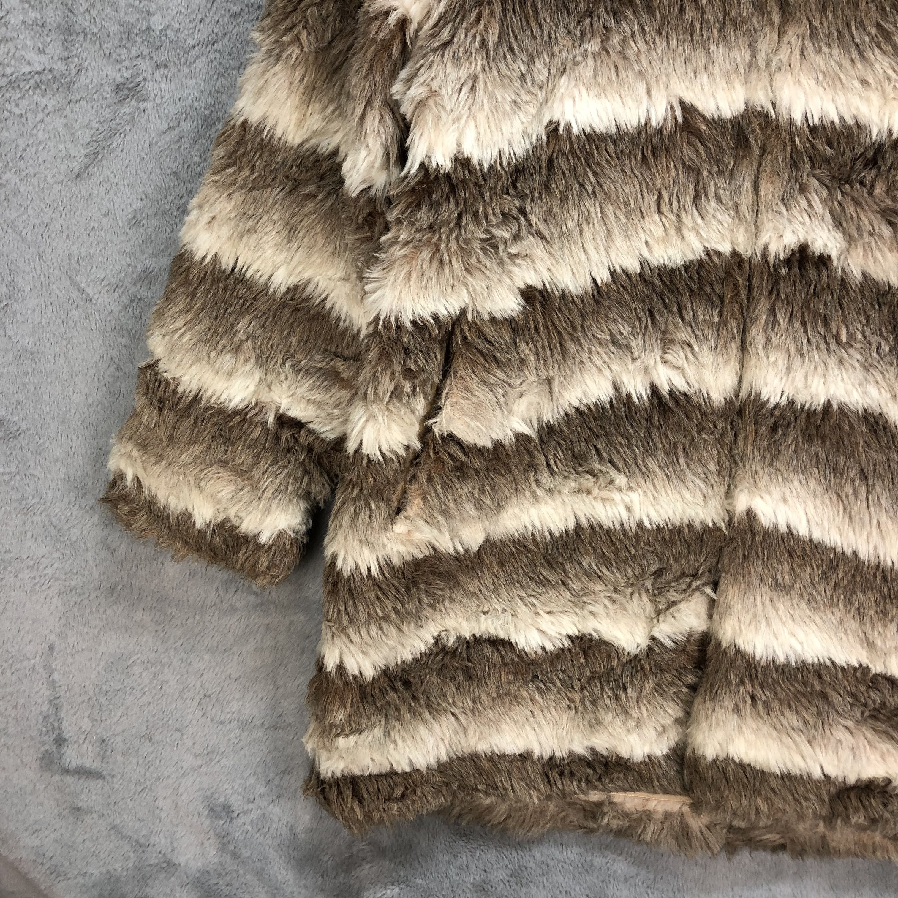 McGregor Vintage Mcgregor Stripes Fur Hooded Heavy Jacket #5201-179 Size US M / EU 48-50 / 2 - 4 Thumbnail