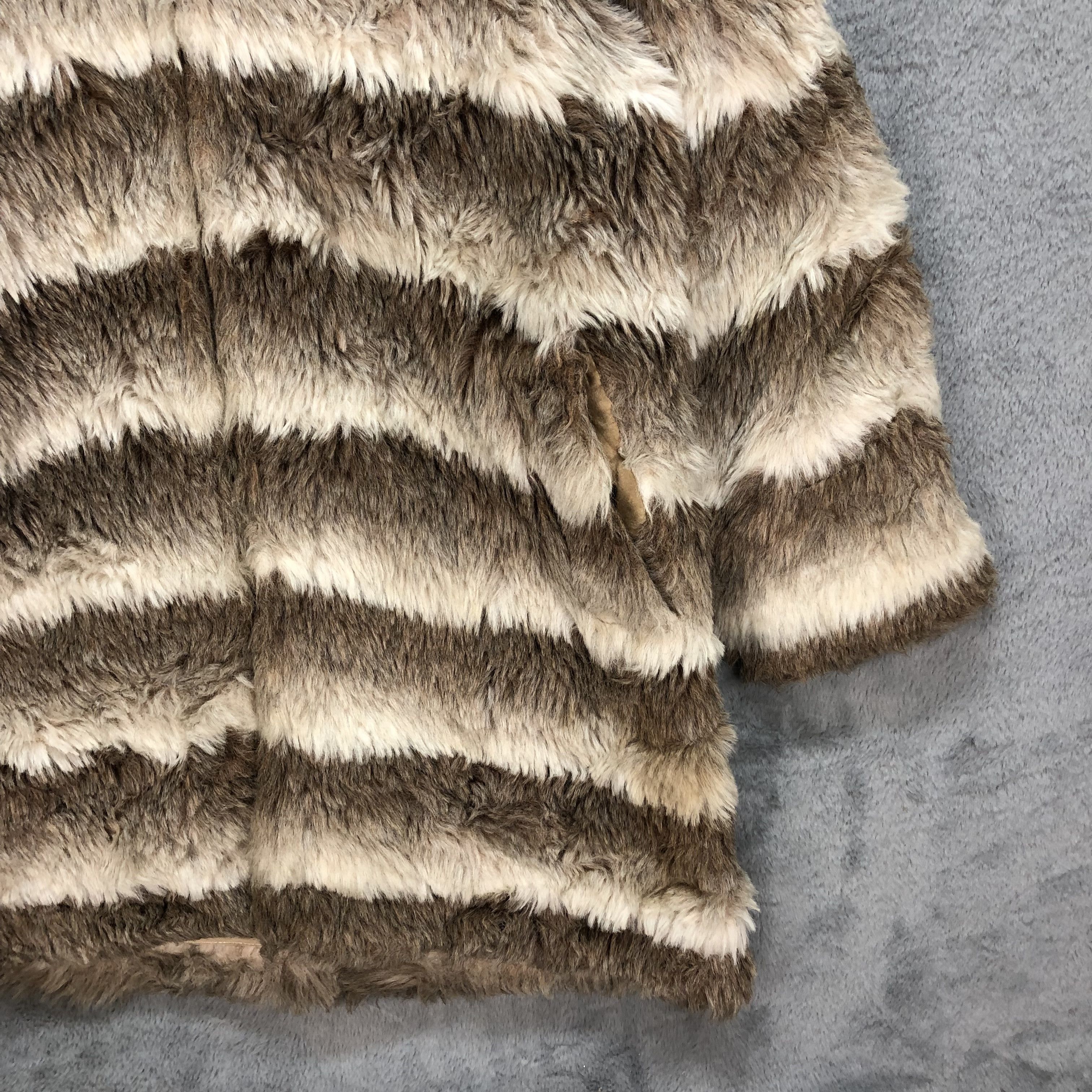 McGregor Vintage Mcgregor Stripes Fur Hooded Heavy Jacket #5201-179 Size US M / EU 48-50 / 2 - 5 Thumbnail